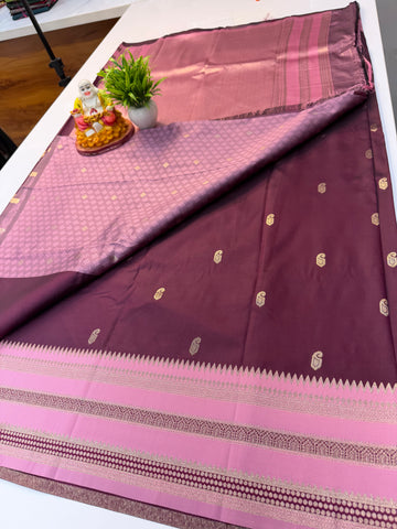 Premium Semi Silk Saree with Mango Buttas