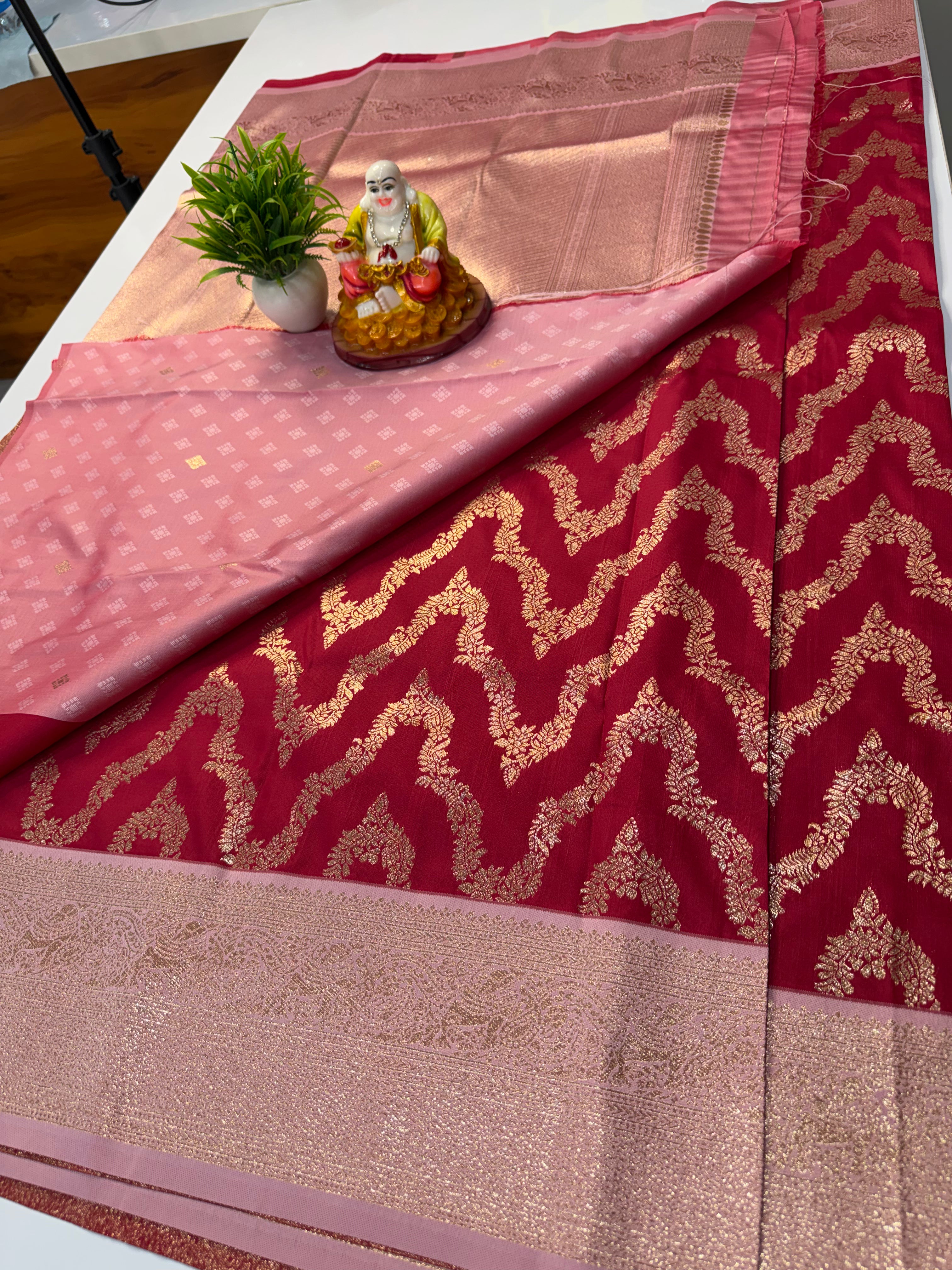 Premium Semi Silk Saree with Necklace Design & Rich Pallu – Elegant Festive Wear | Padmavathi Silks and Sarees