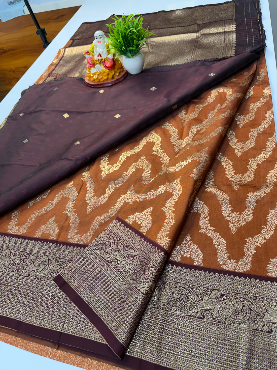 Premium Semi Silk Saree with Necklace Design & Rich Pallu – Elegant Festive Wear | Padmavathi Silks and Sarees