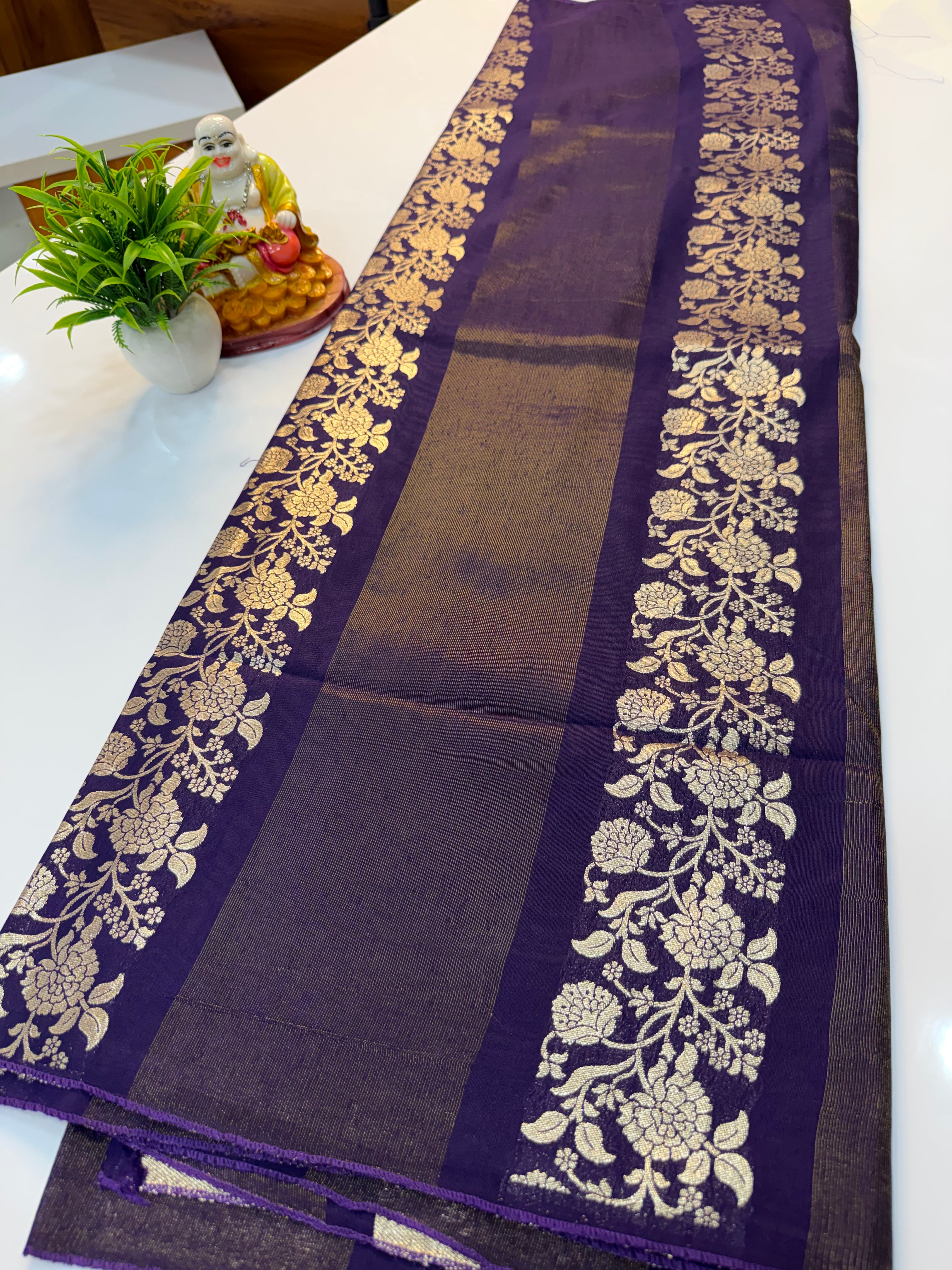Semi Viscose Saree with Meenakari Design | Rich Pallu | Butta Blouse