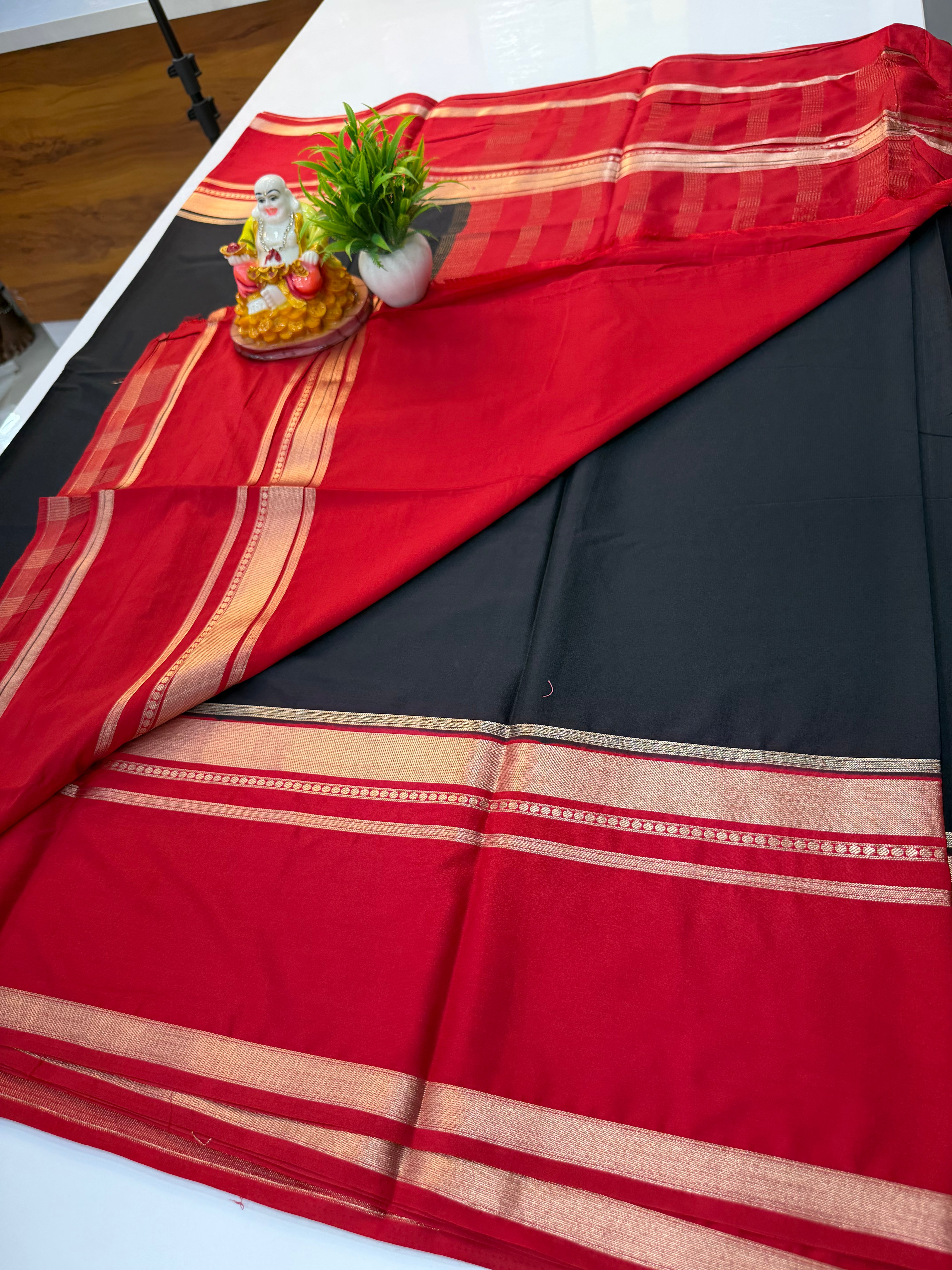 Premium Mysore Crepe Silk Saree with Bentex Border