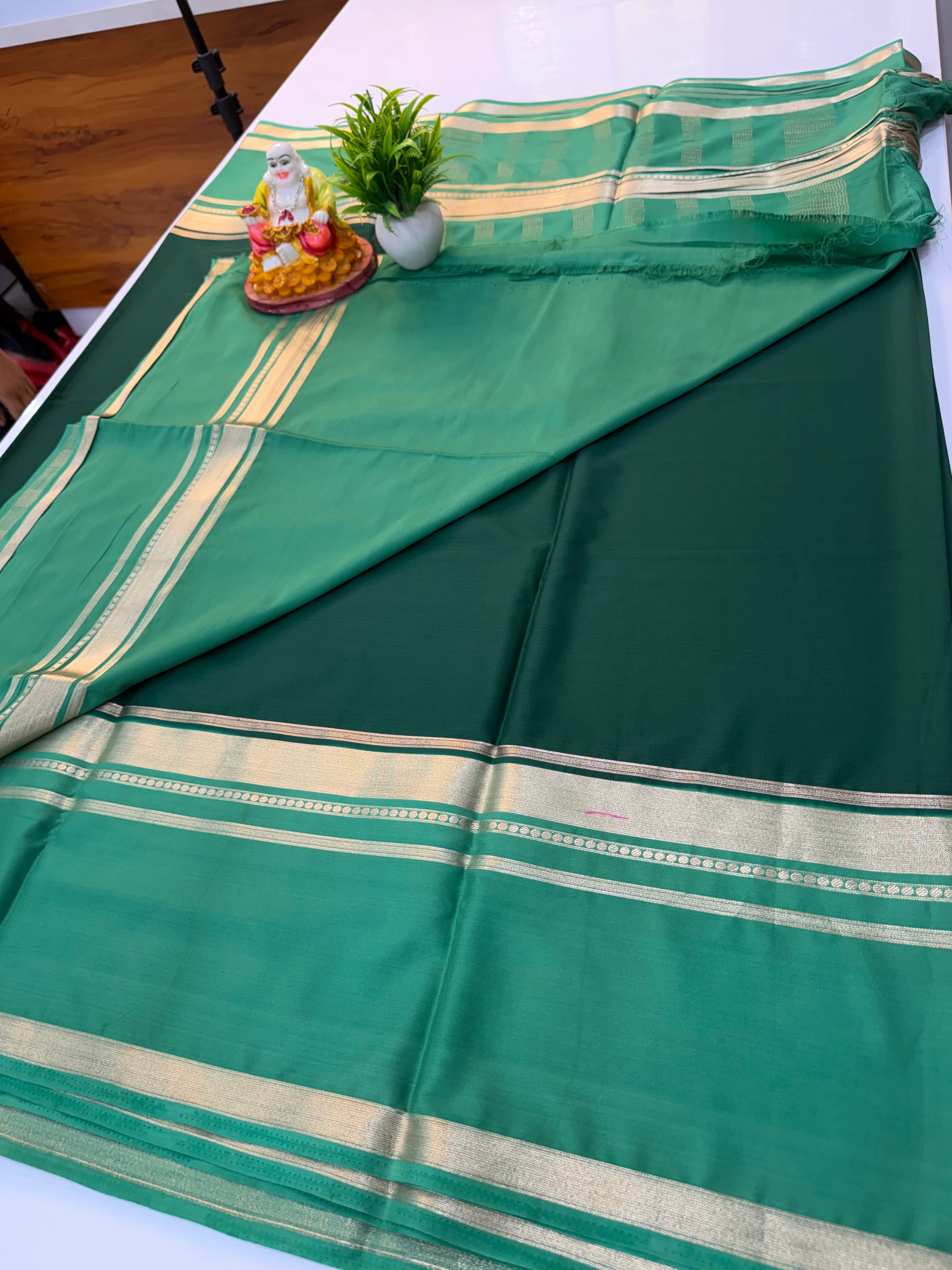 Premium Mysore Crepe Silk Saree with Bentex Border