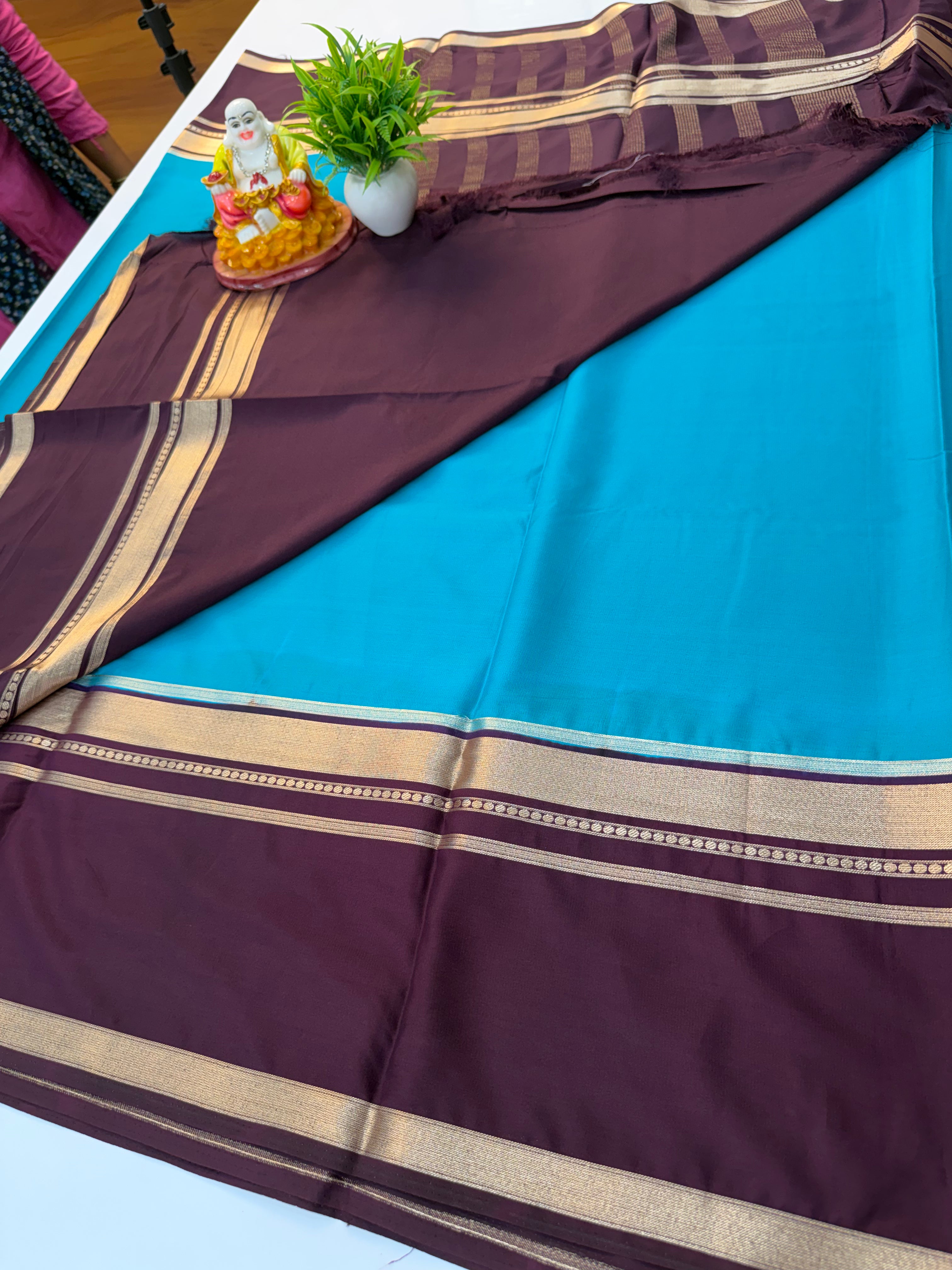 Premium Mysore Crepe Silk Saree with Bentex Border