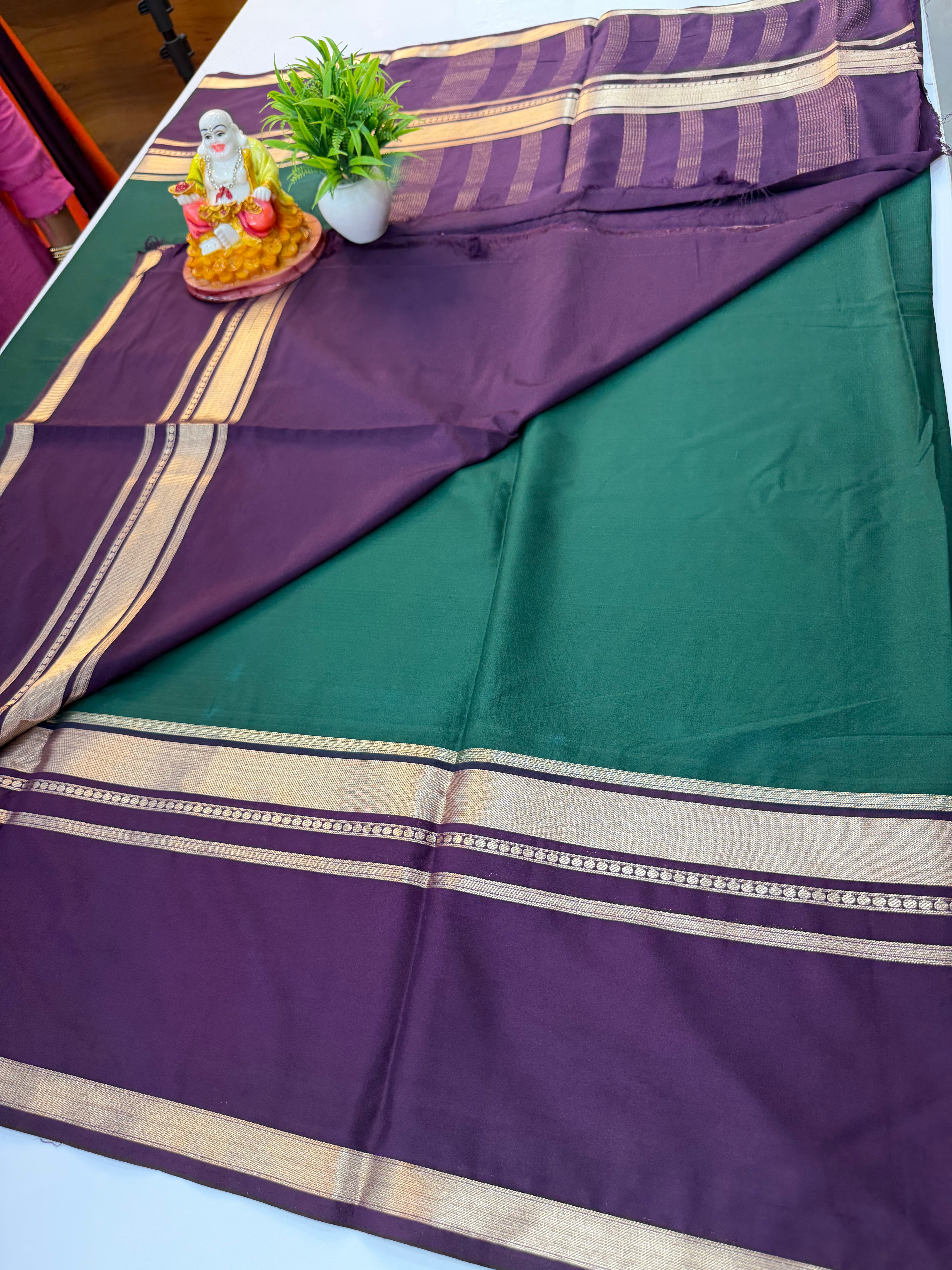 Premium Mysore Crepe Silk Saree with Bentex Border