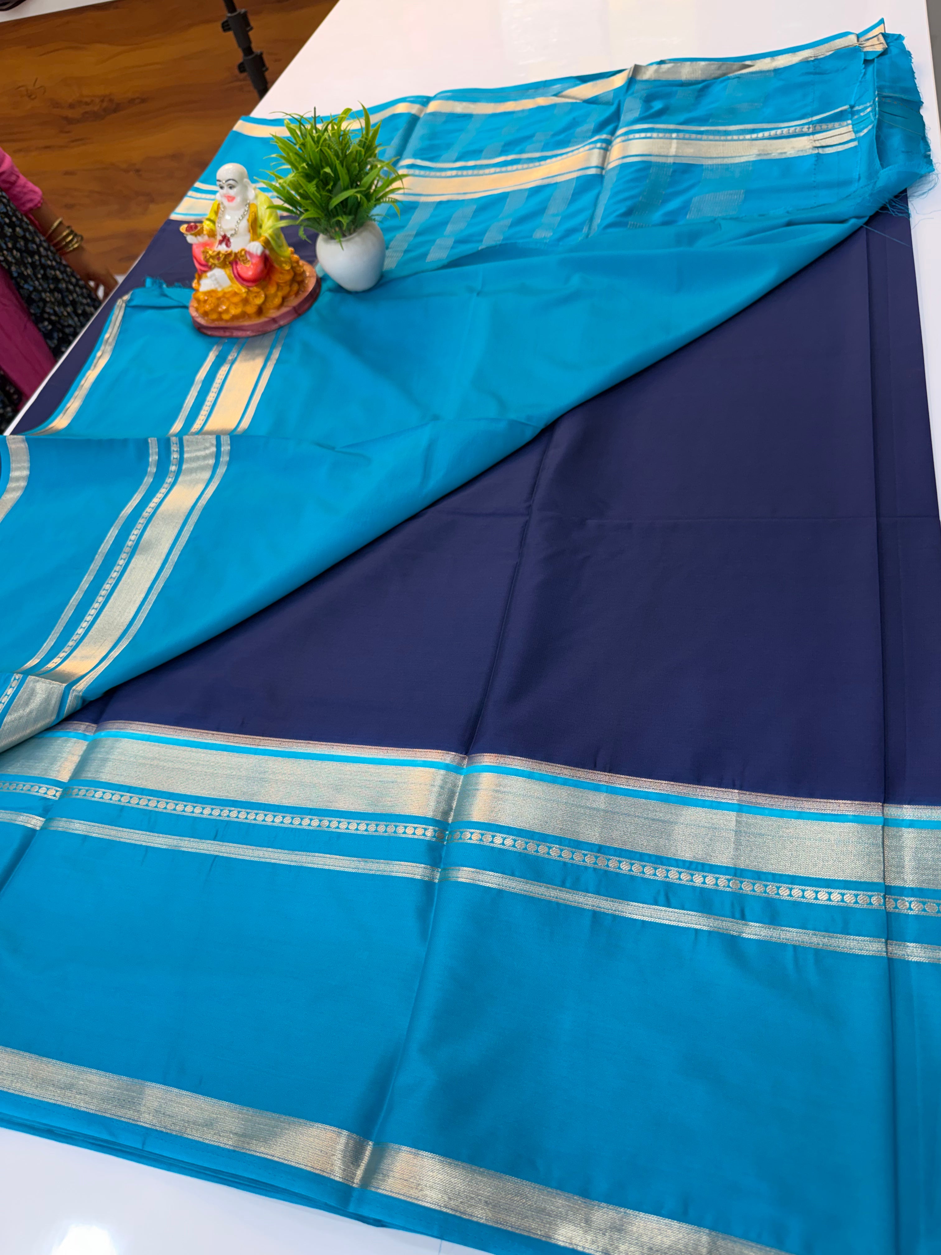 Premium Mysore Crepe Silk Saree with Bentex Border