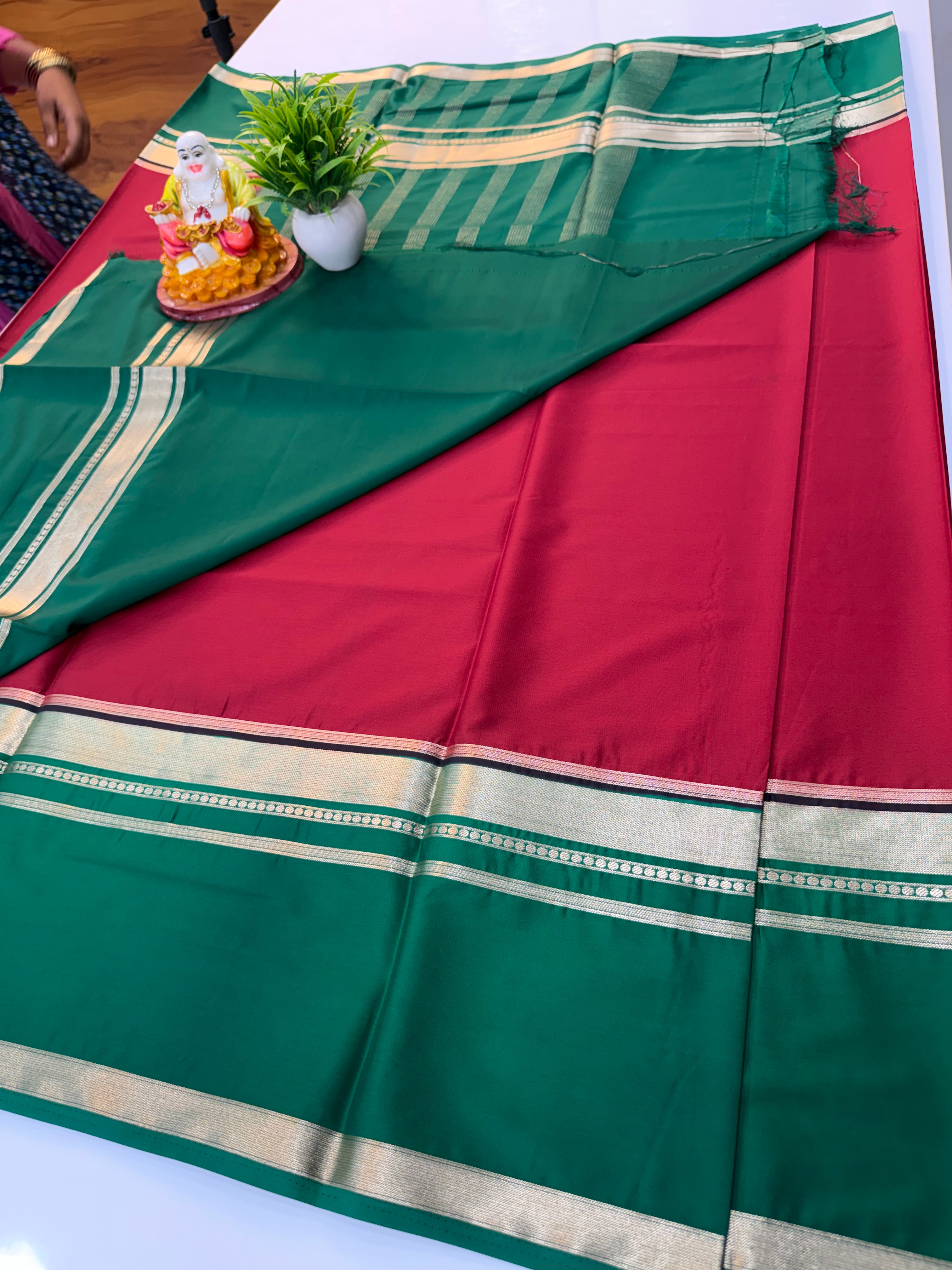 Premium Mysore Crepe Silk Saree with Bentex Border