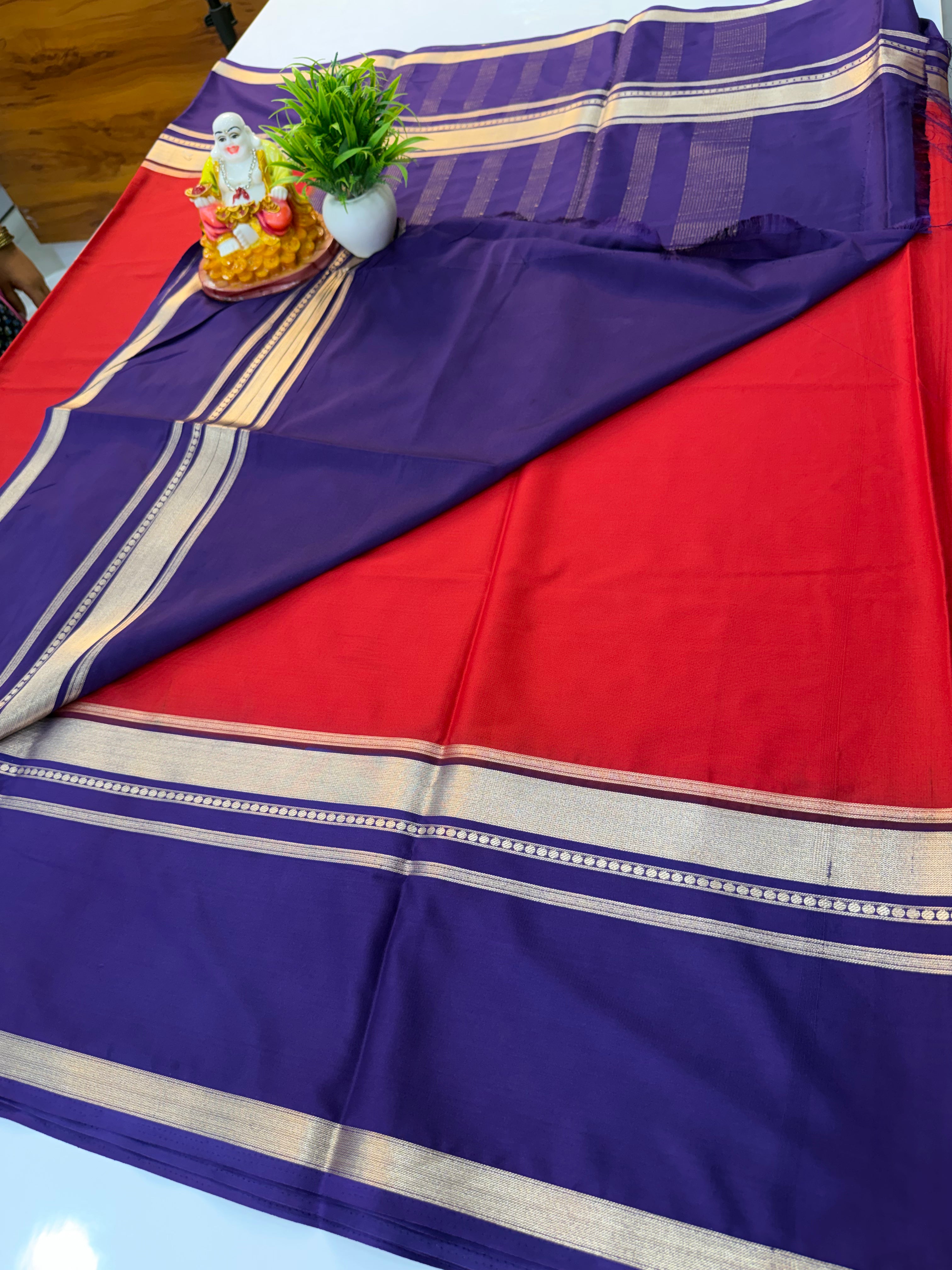 Premium Mysore Crepe Silk Saree with Bentex Border