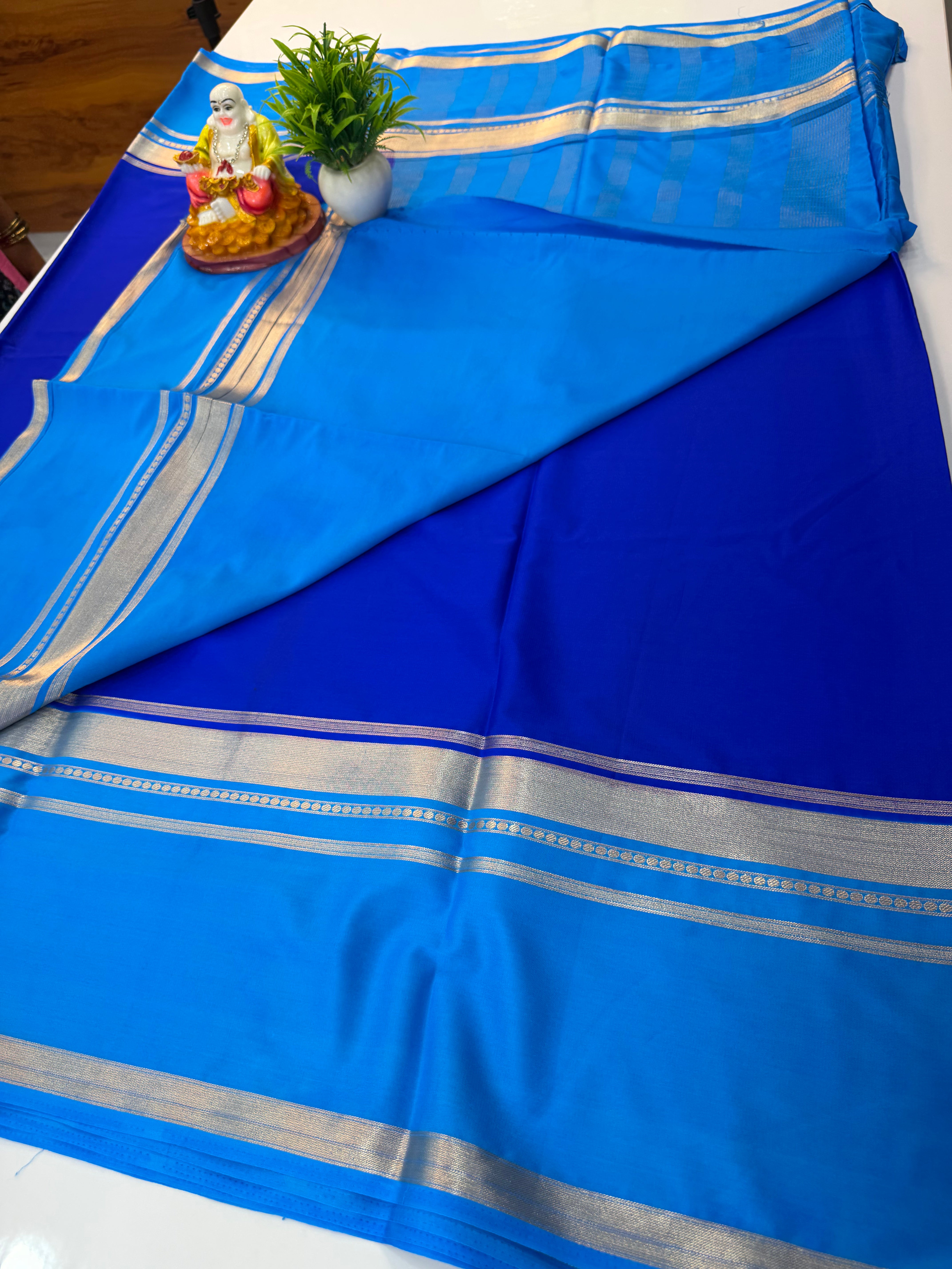 Premium Mysore Crepe Silk Saree with Bentex Border