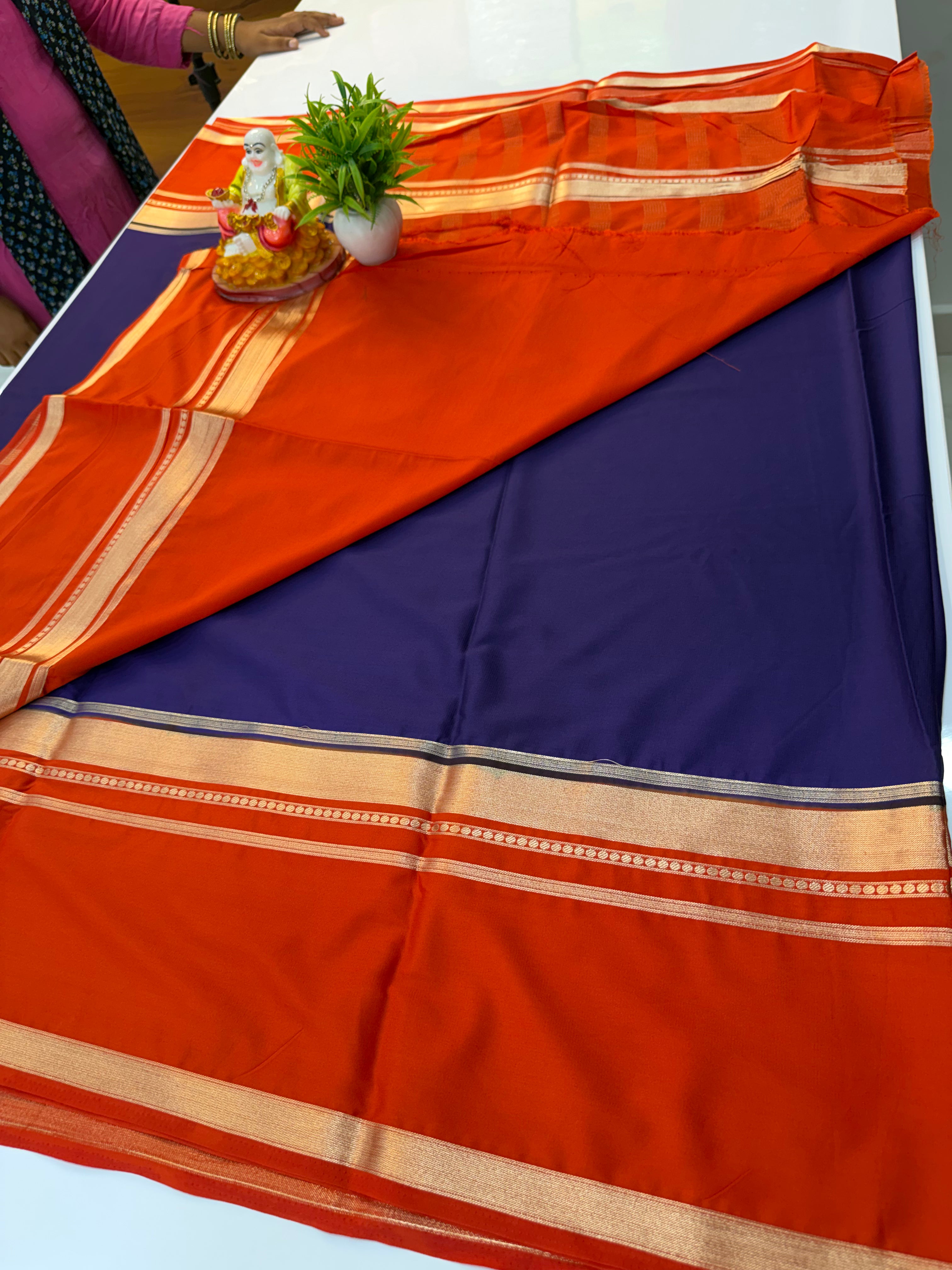 Premium Mysore Crepe Silk Saree with Bentex Border