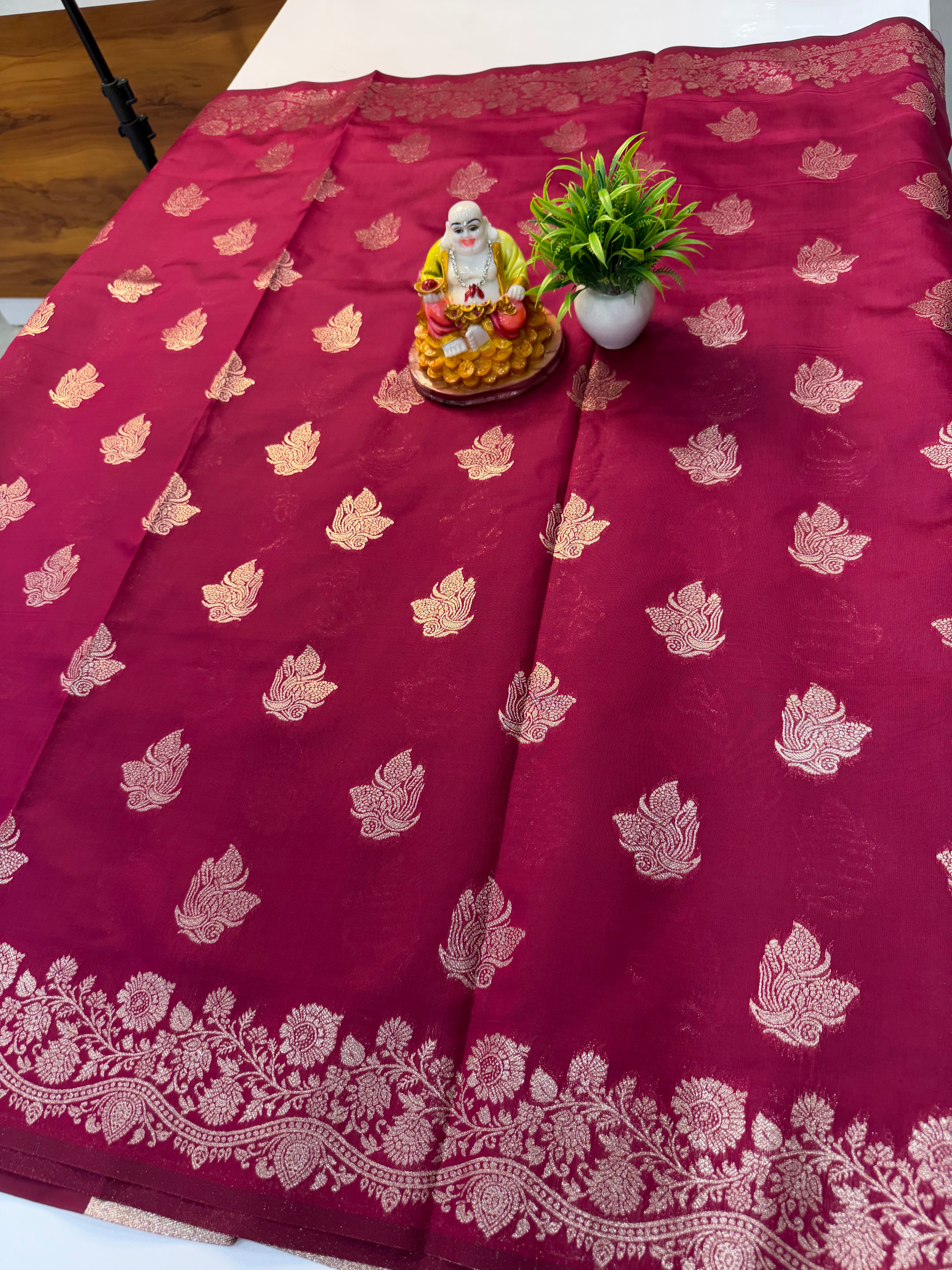 Beautiful Semi Silk pattern Kota Silk Saree with Banarasi Zari Weaving | Padmavathi Silks and Sarees par