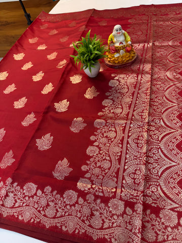 Beautiful Semi Silk pattern Kota Silk Saree with Banarasi Zari Weaving | Padmavathi Silks and Sarees par