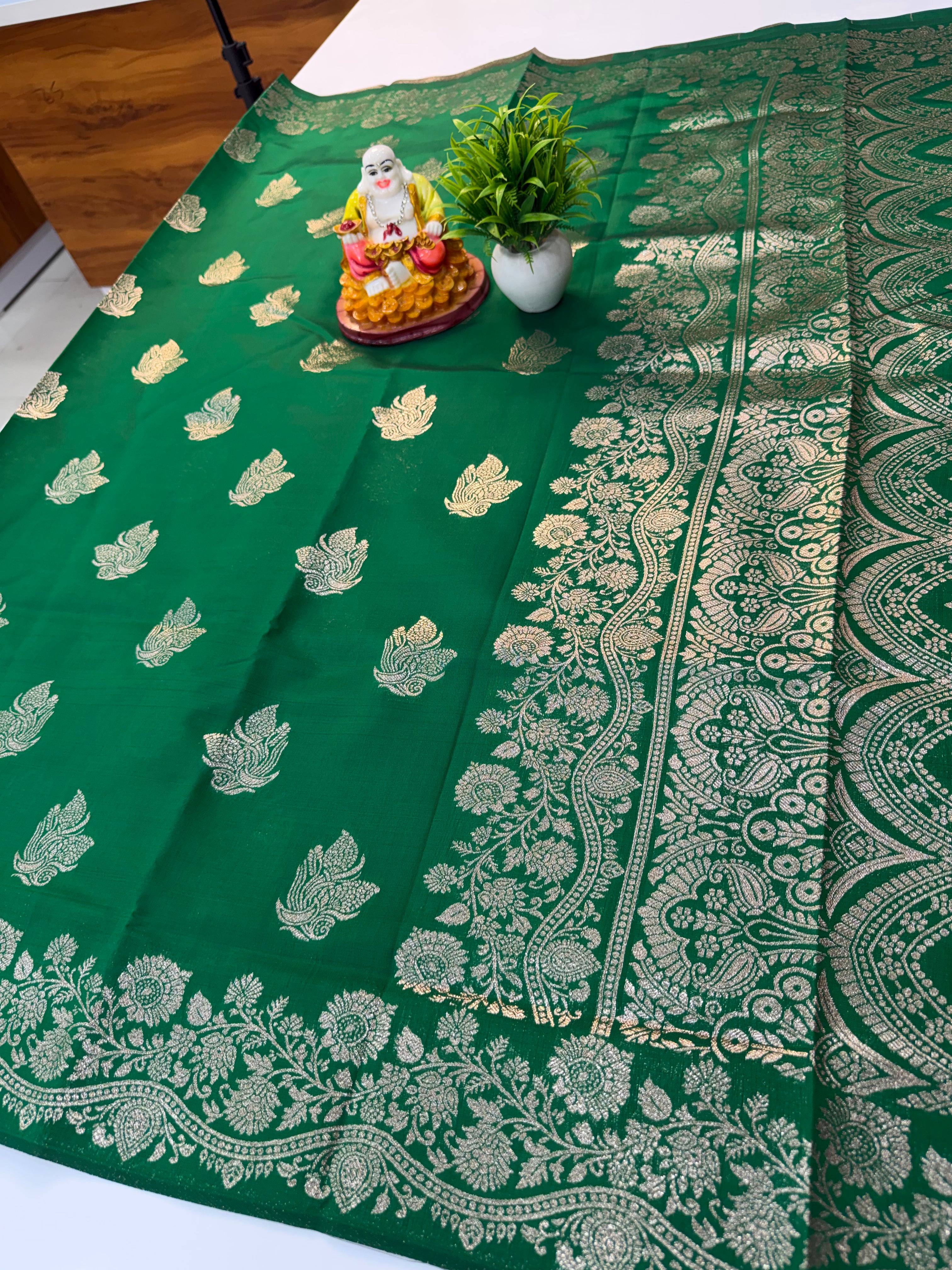 Beautiful Semi Silk pattern Kota Silk Saree with Banarasi Zari Weaving | Padmavathi Silks and Sarees par