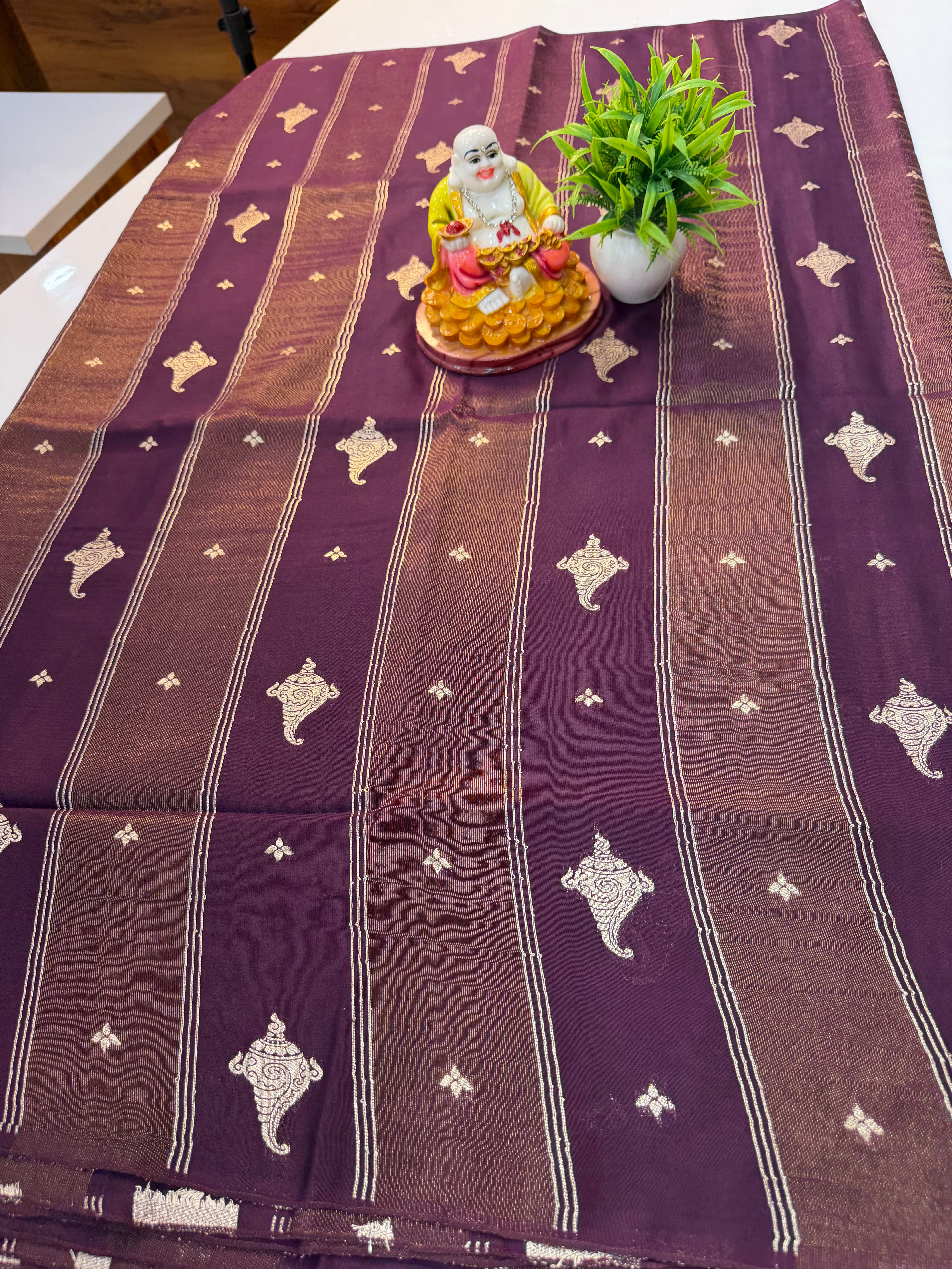 Premium Semi Viscose Saree with Elegant Buttas | Rich Pallu | Butta Blouse