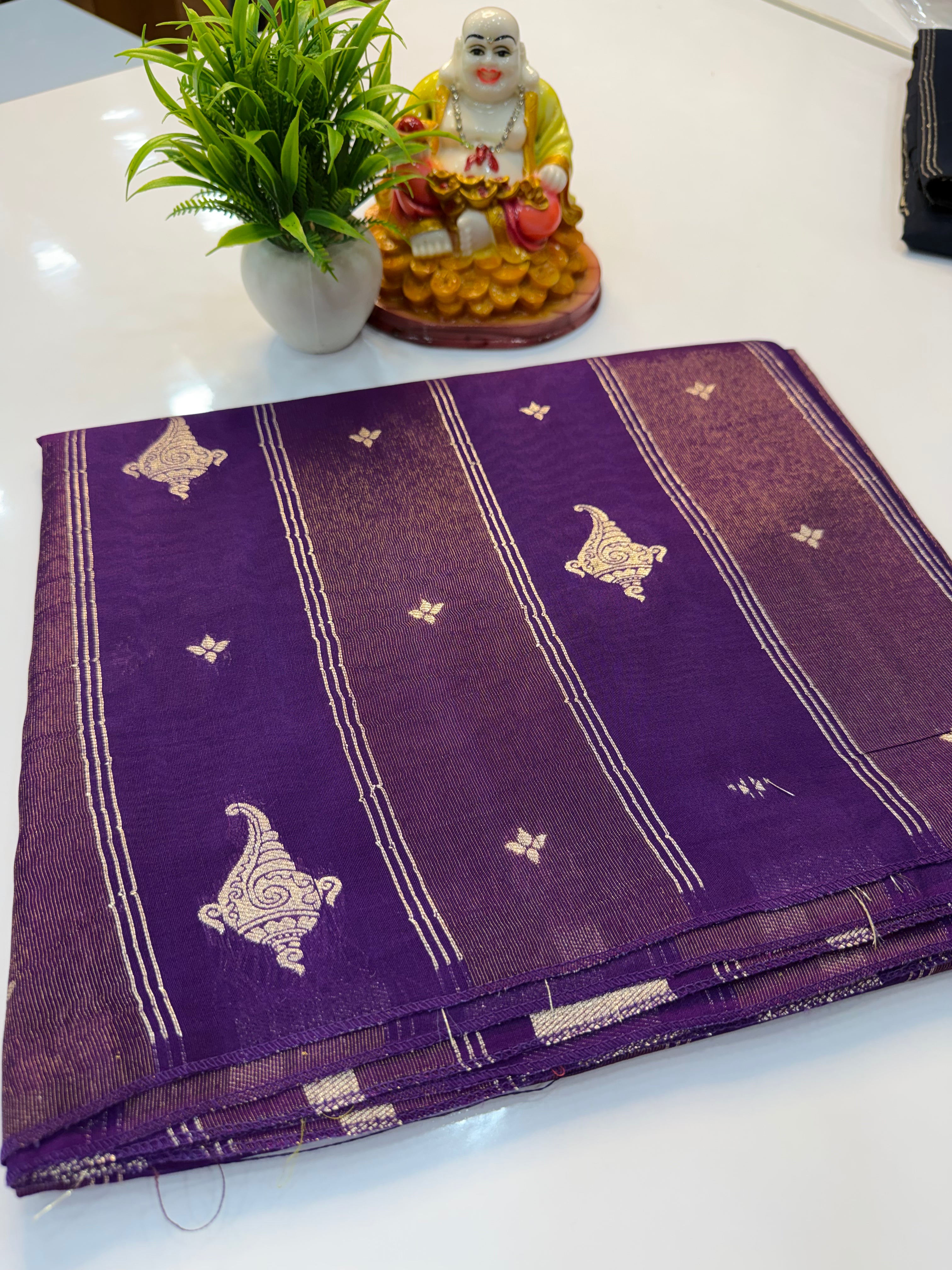 Premium Semi Viscose Saree with Elegant Buttas | Rich Pallu | Butta Blouse