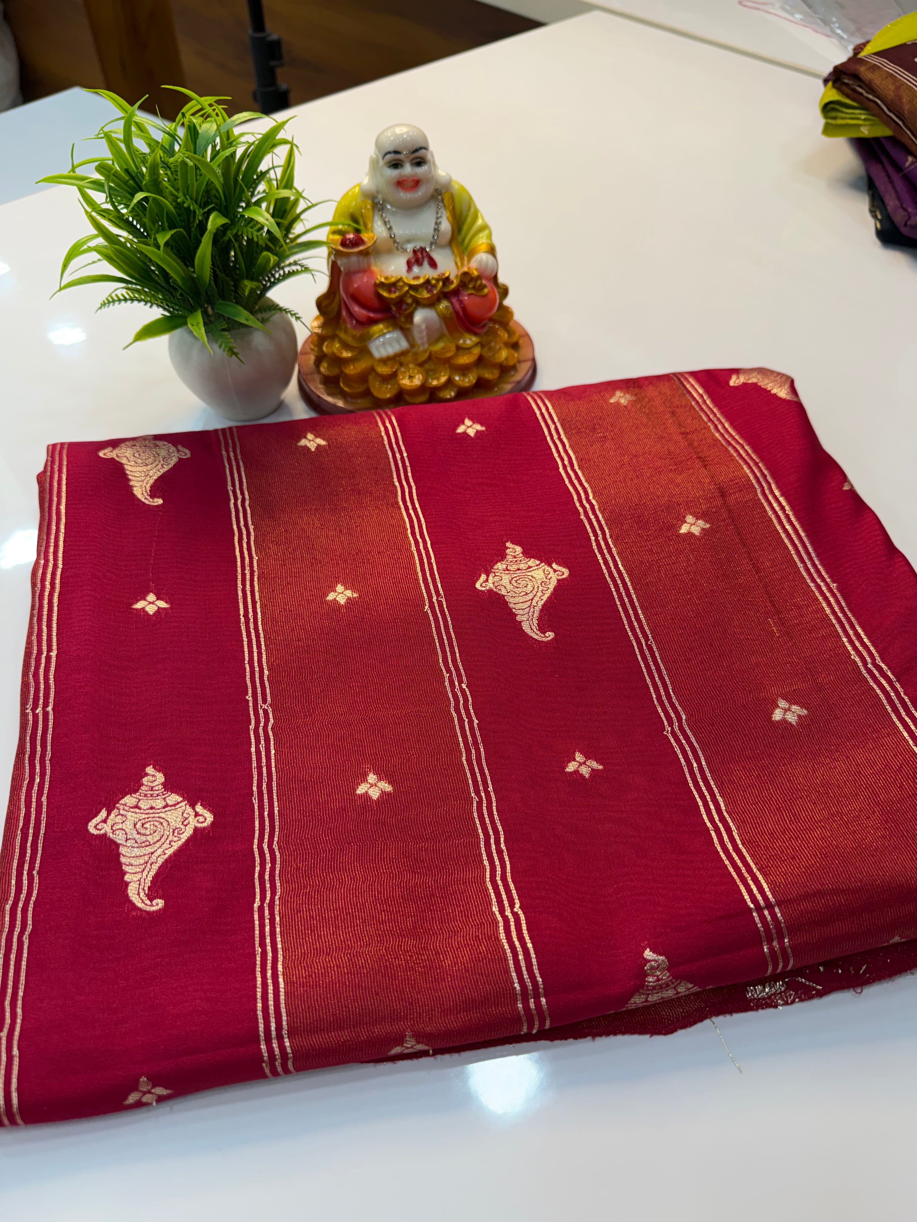 Premium Semi Viscose Saree with Elegant Buttas | Rich Pallu | Butta Blouse
