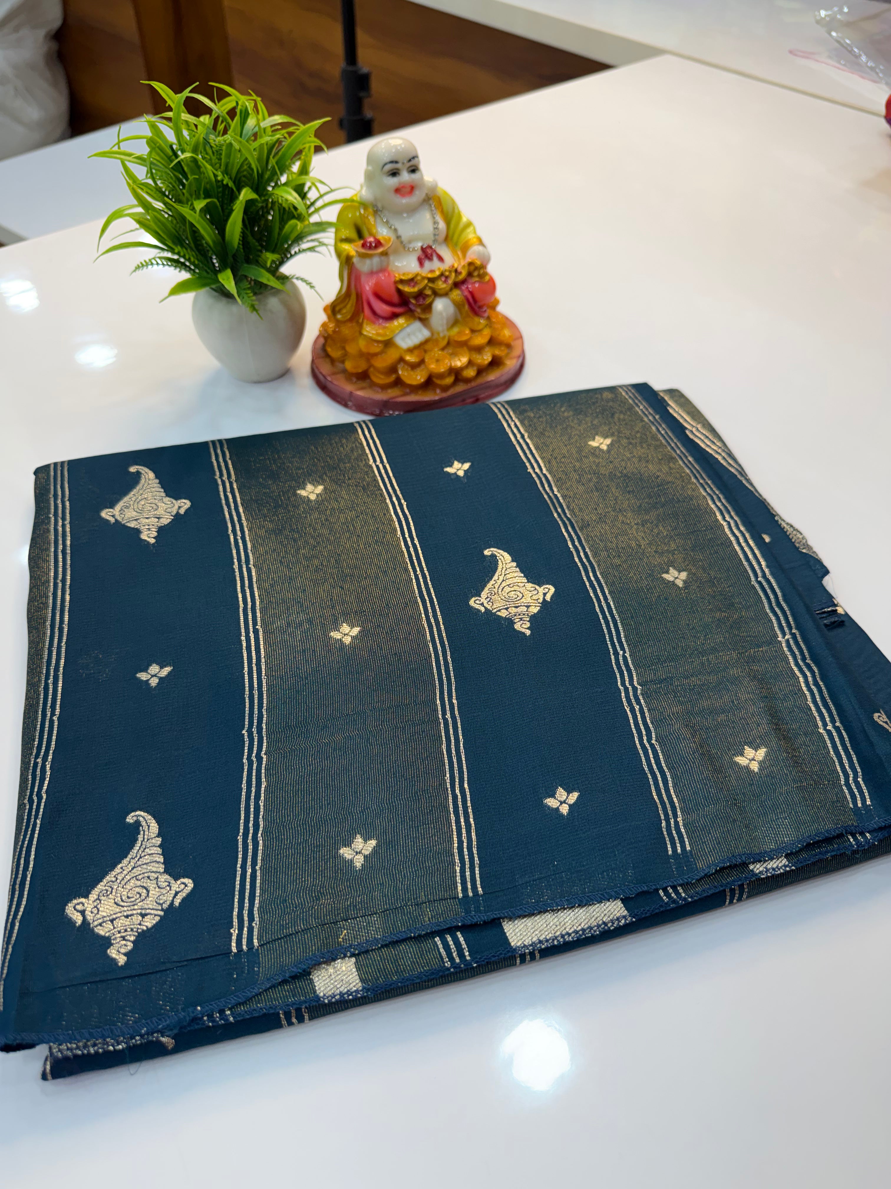 Premium Semi Viscose Saree with Elegant Buttas | Rich Pallu | Butta Blouse