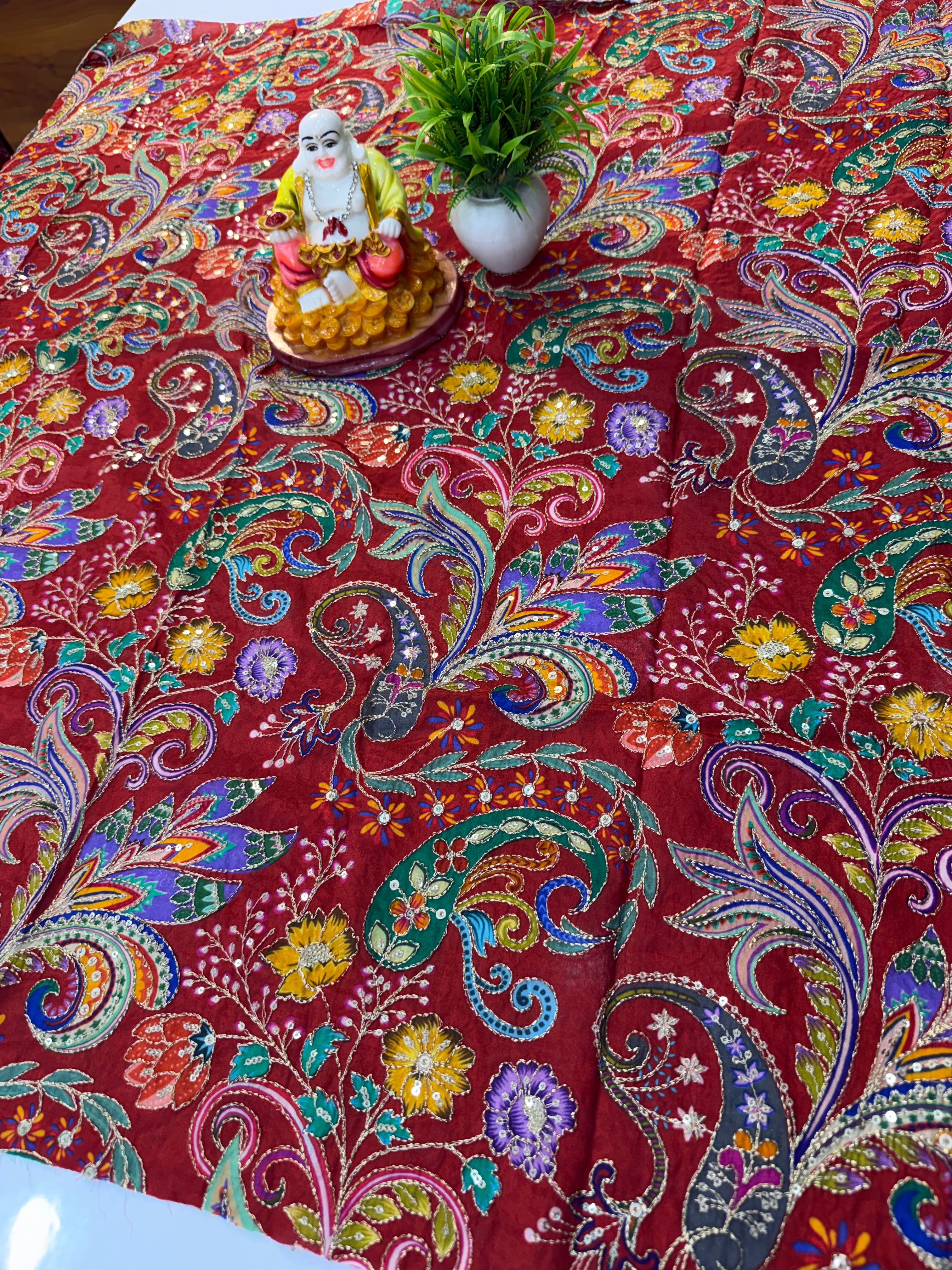 Premium Kalamkari Crepe Silk Blouse from Padmavathi Silks and Sarees  ,,,