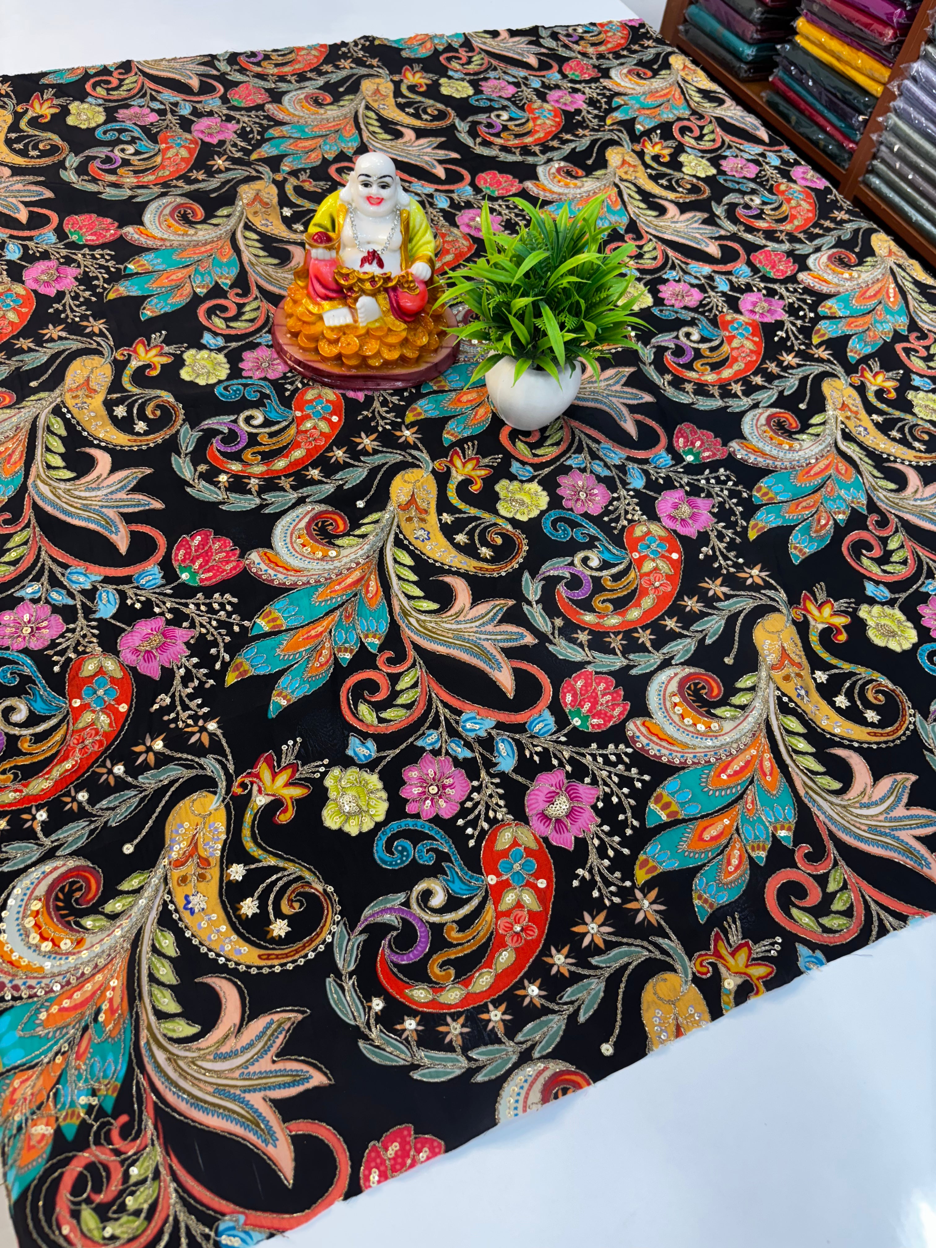 🛍️ Premium Kalamkari natutral crape silk blouse