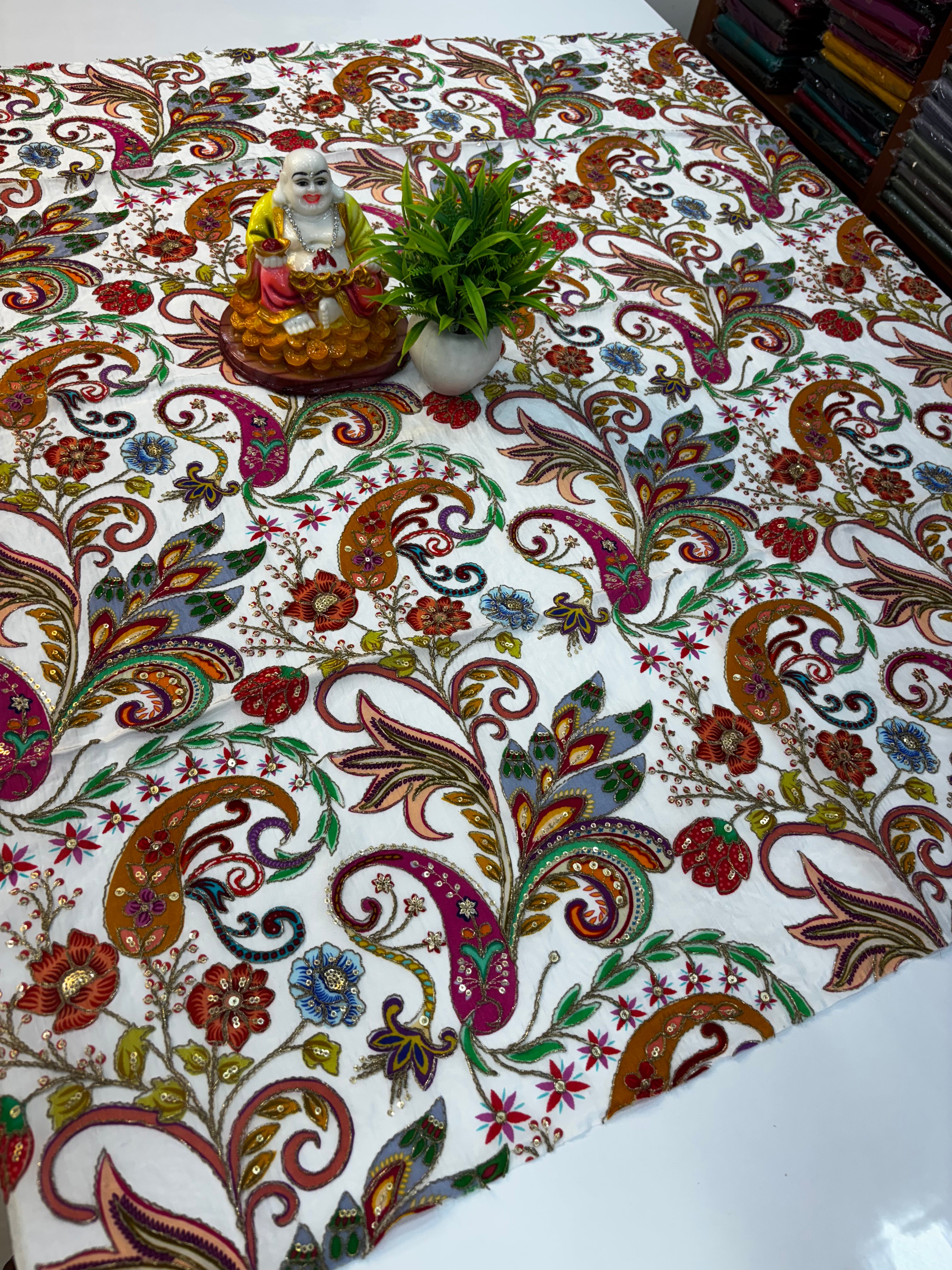 🛍️ Premium Kalamkari natutral crape silk blouse