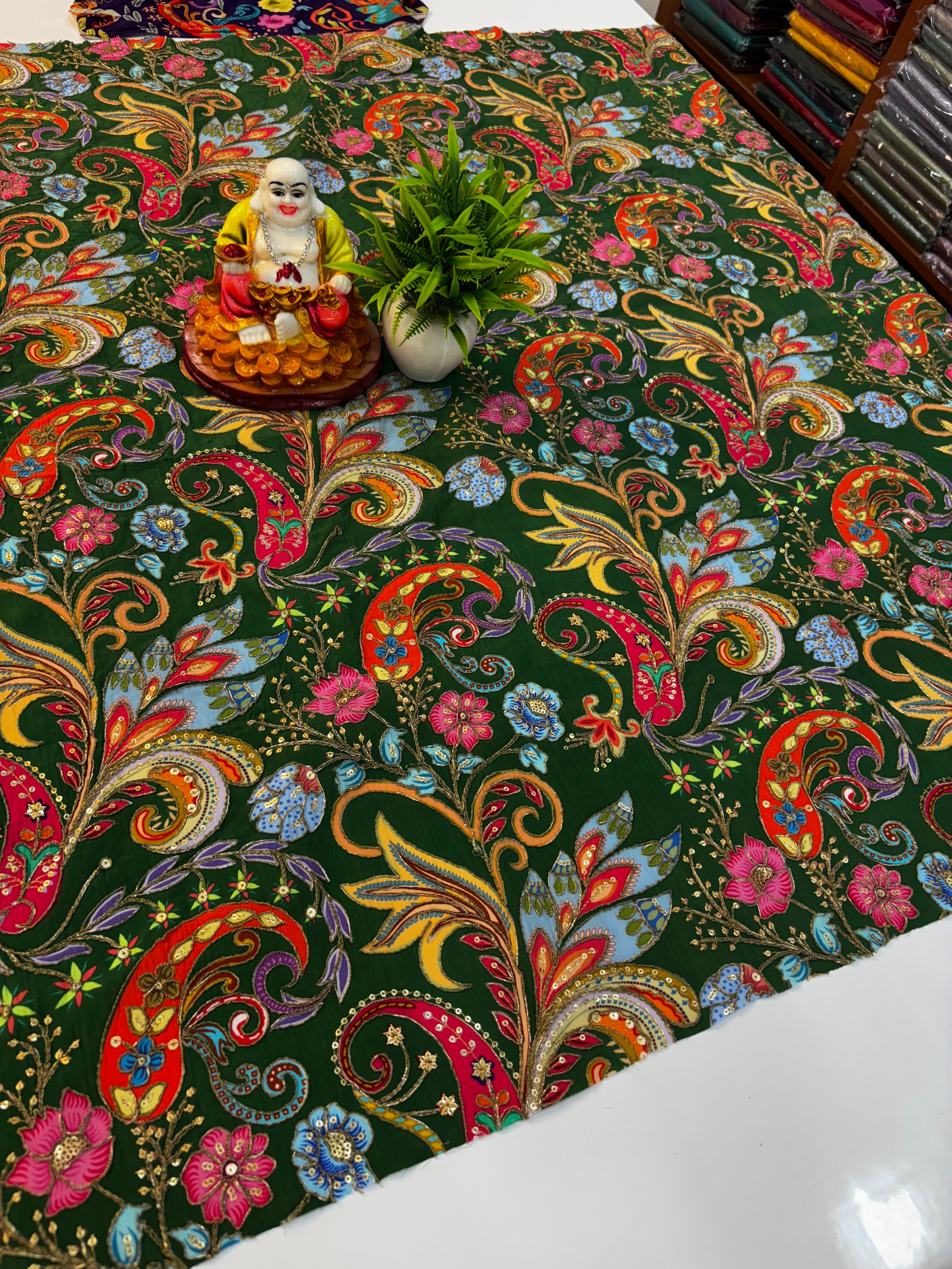 🛍️ Premium Kalamkari natutral crape silk blouse