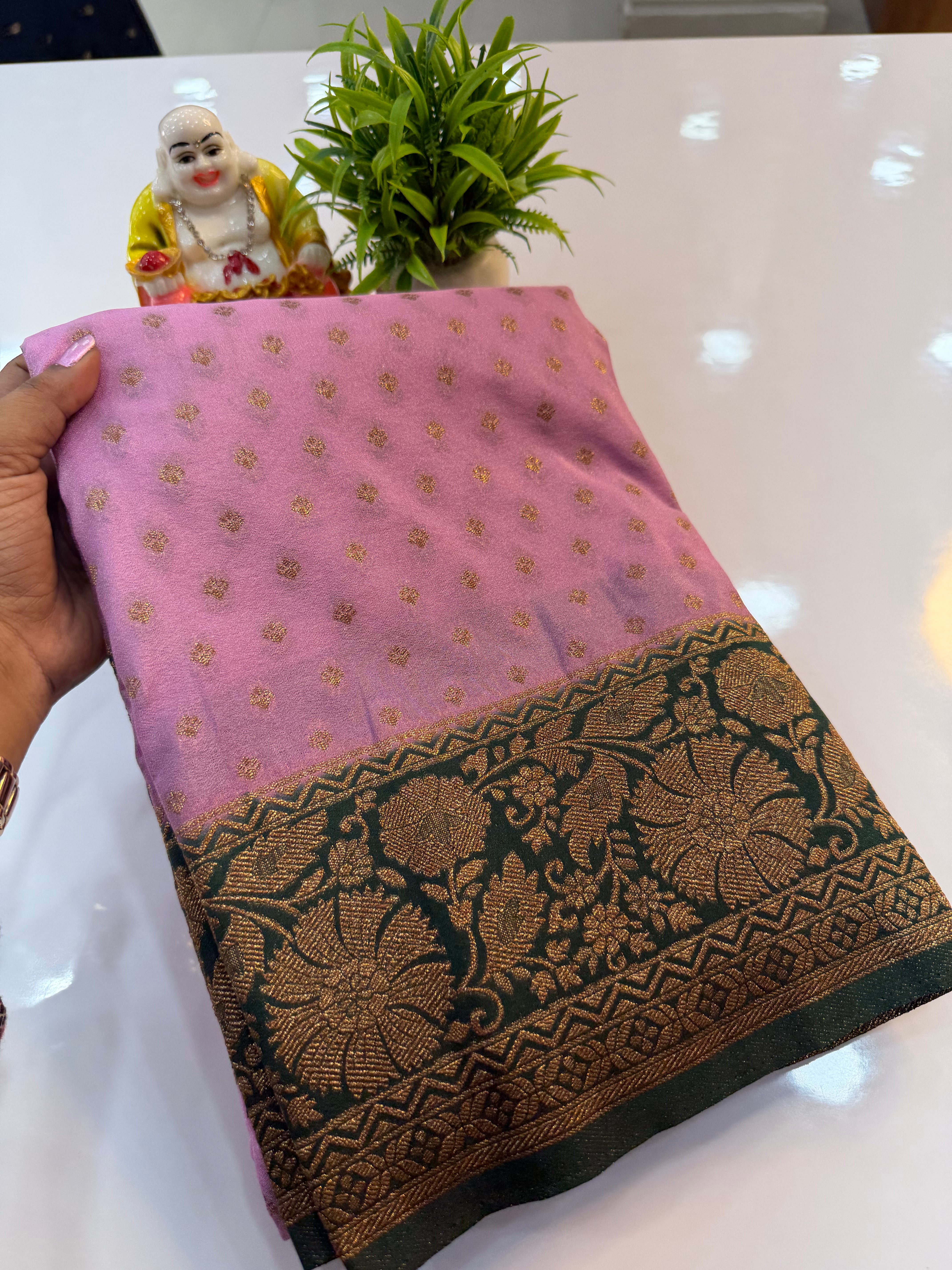 premium georgette saree with buttas with rich pallu need shopify made from padmavathi silks nad sarees