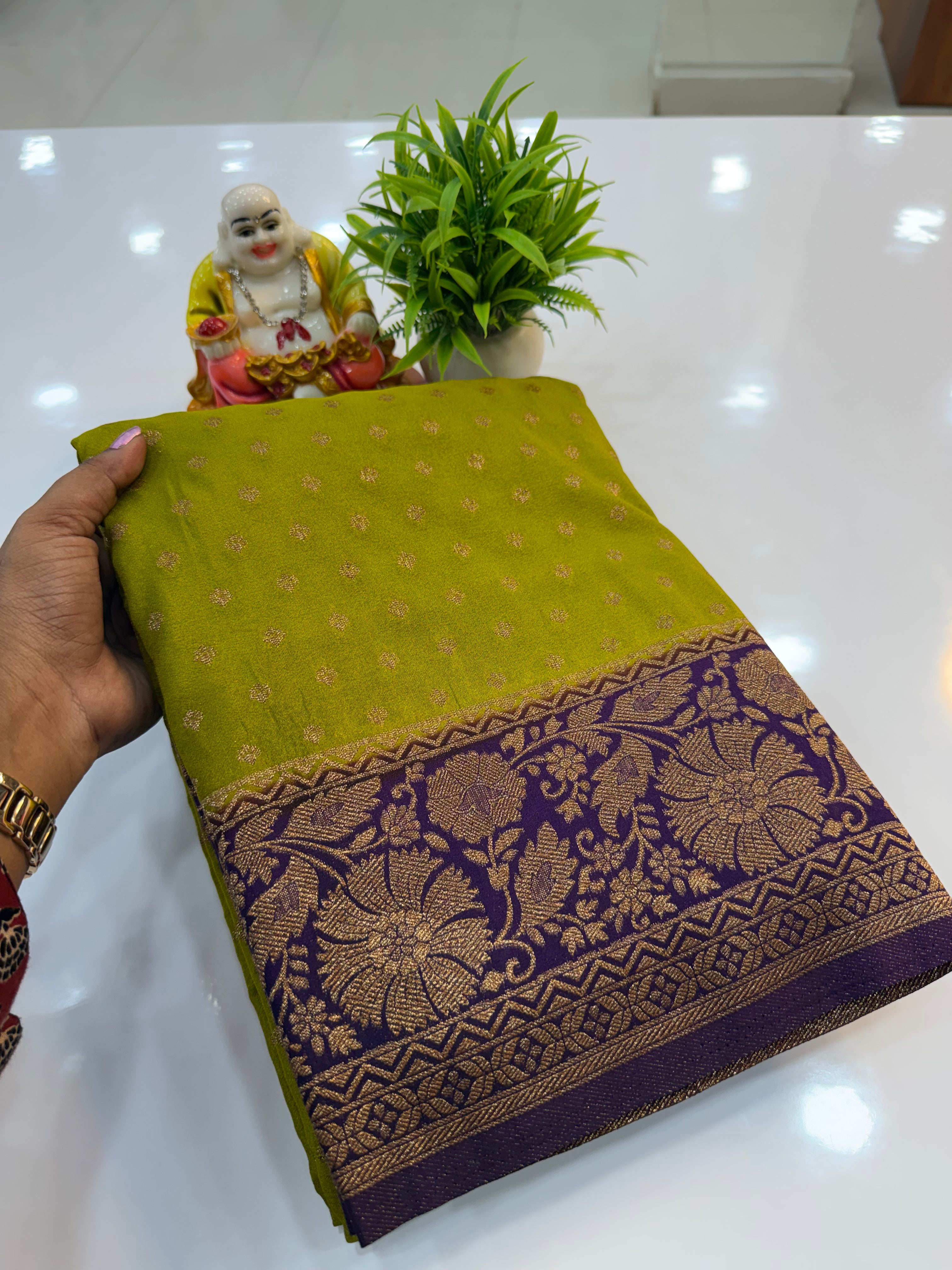 premium georgette saree with buttas with rich pallu need shopify made from padmavathi silks nad sarees
