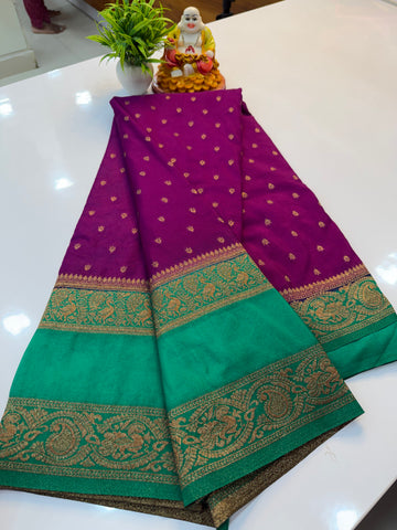 Premium Georgette Saree with Beautiful Buttas & Rich Pallu | Padmavathi Silks and Sarees Product Descriptio