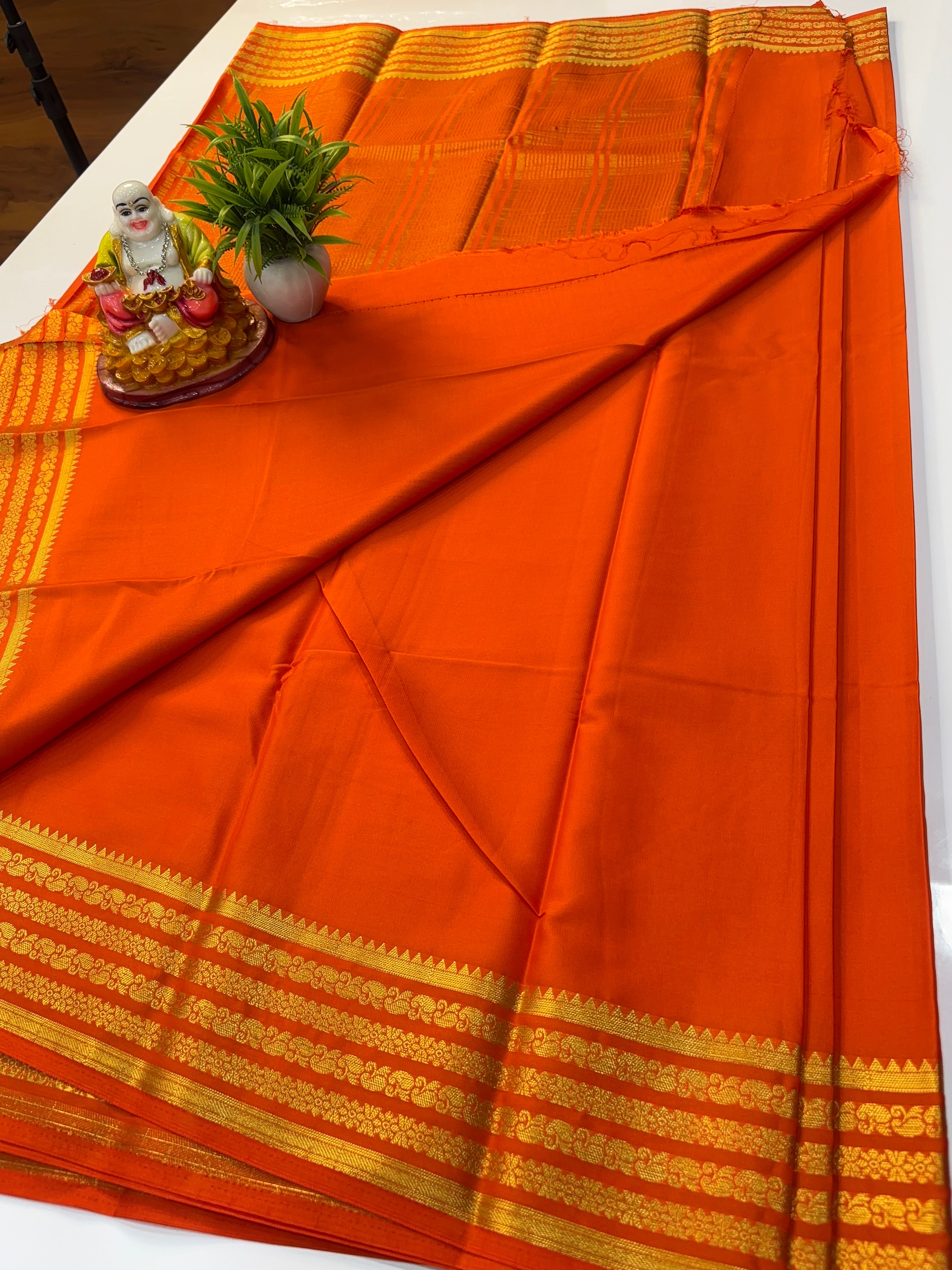 Premium Mysore Crepe Silk Saree with Beautiful Border