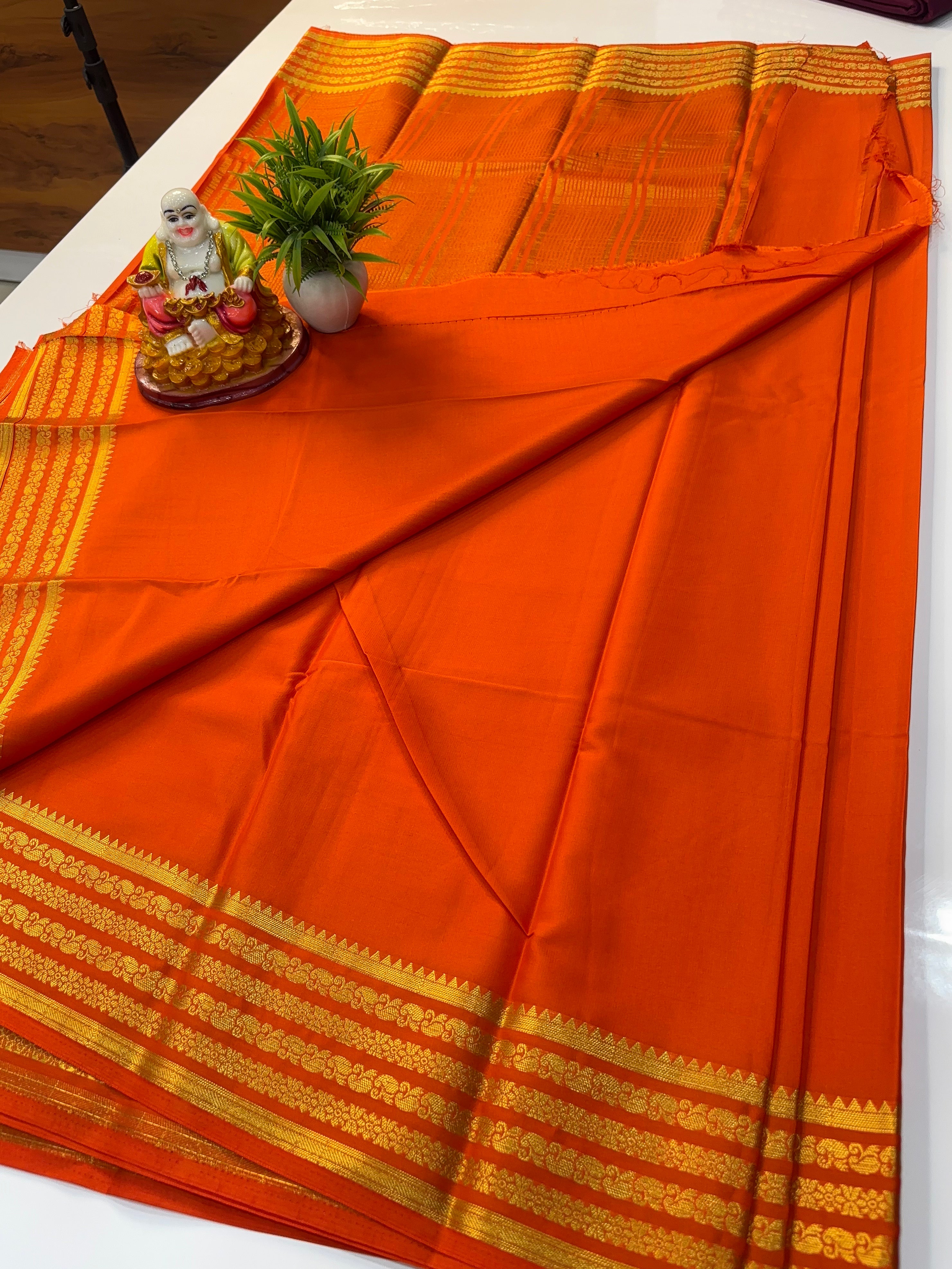 Mysore Crepe Silk Saree with Elegant Border