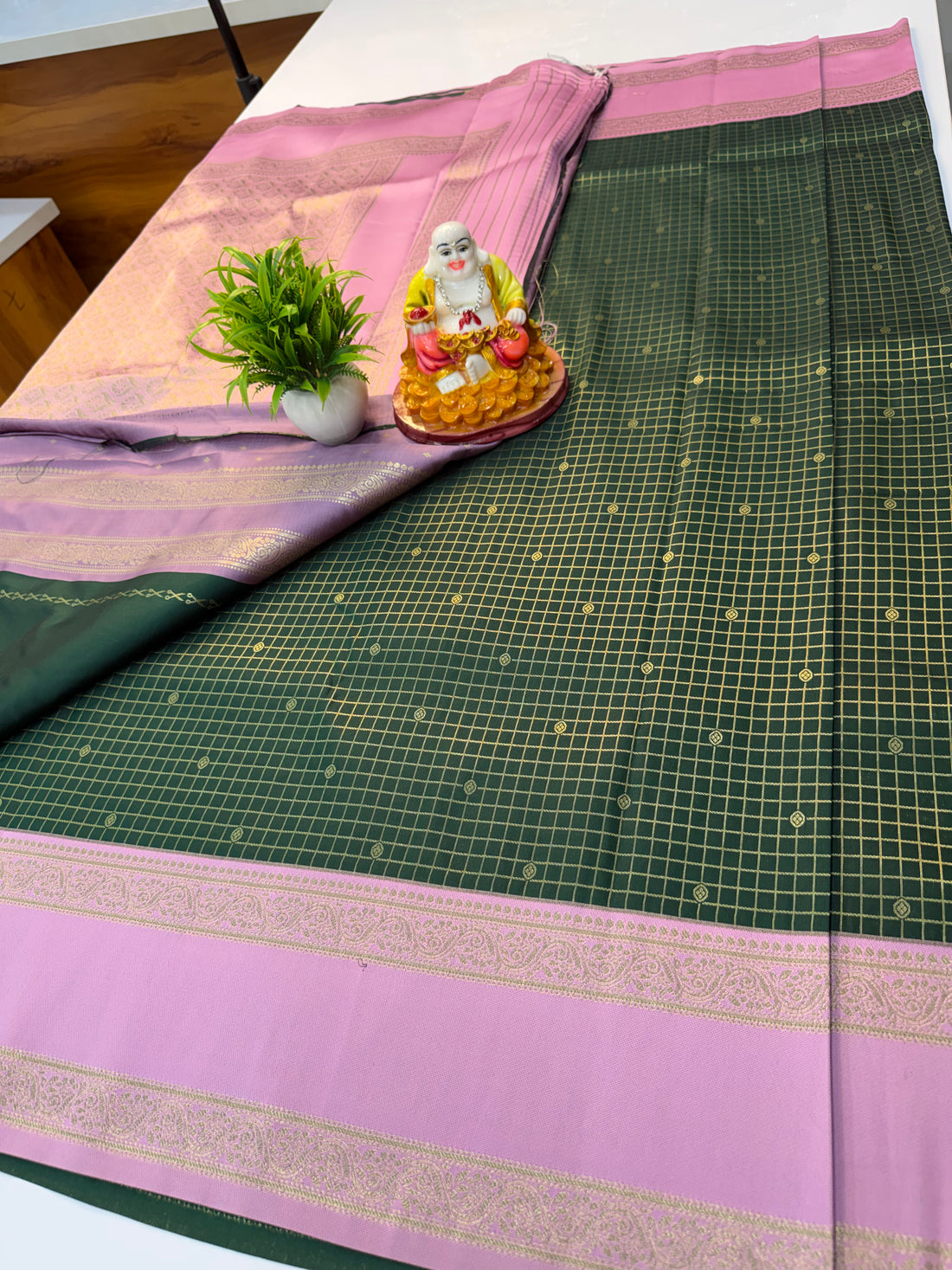 Semi Silk Saree with Checks & Buttas | Rich Pallu | Padmavathi Silks and Sarees…