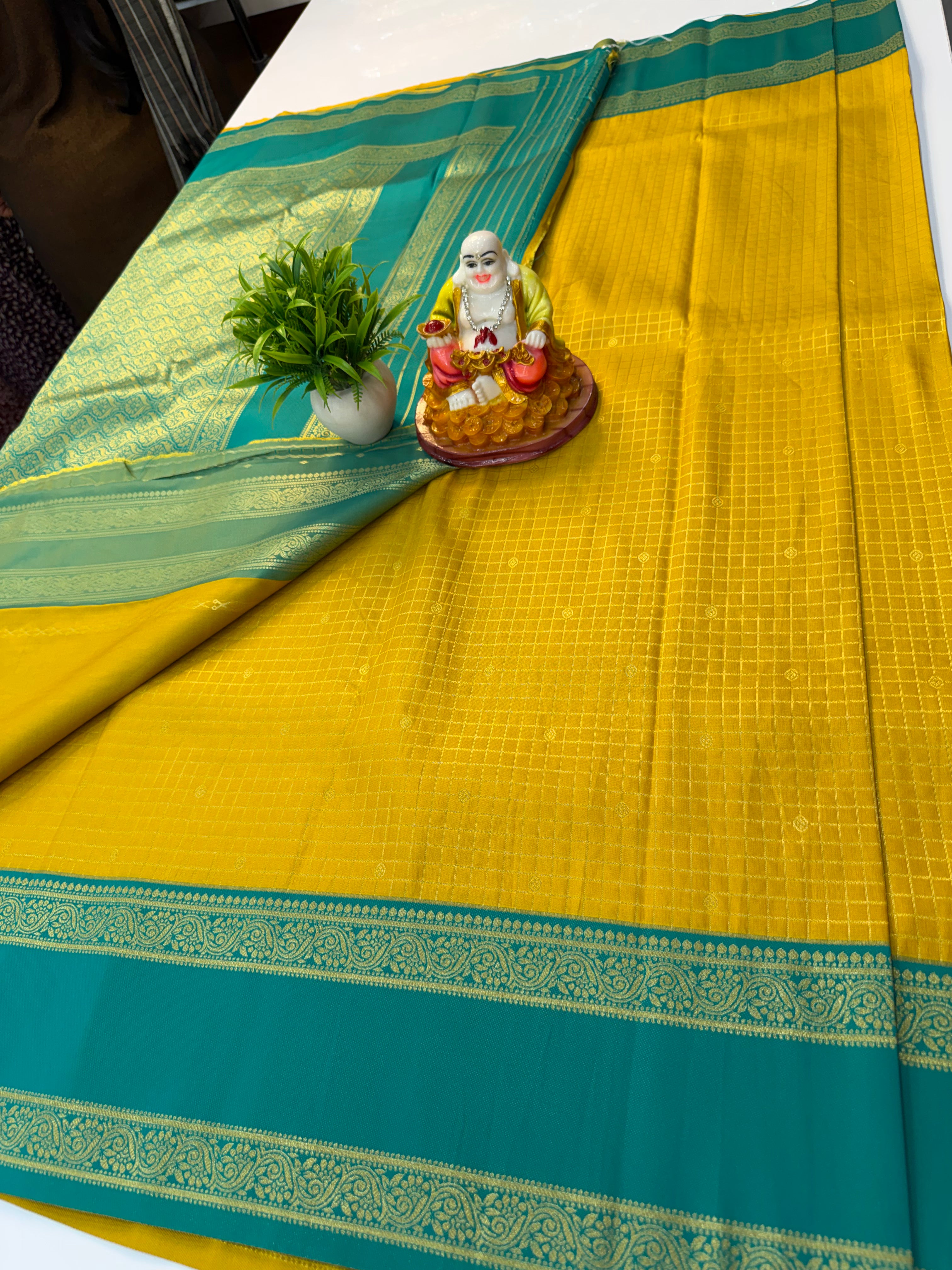 Semi Silk Saree with Checks & Buttas | Rich Pallu | Padmavathi Silks and Sarees…