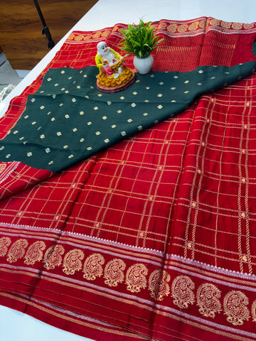 premium viscose saree with beautiful mango border with buttas blouse