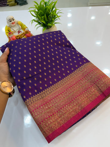 Premium Georgette Saree with Elegant Buttas & Rich Pallu | Padmavathi Silks and Sarees