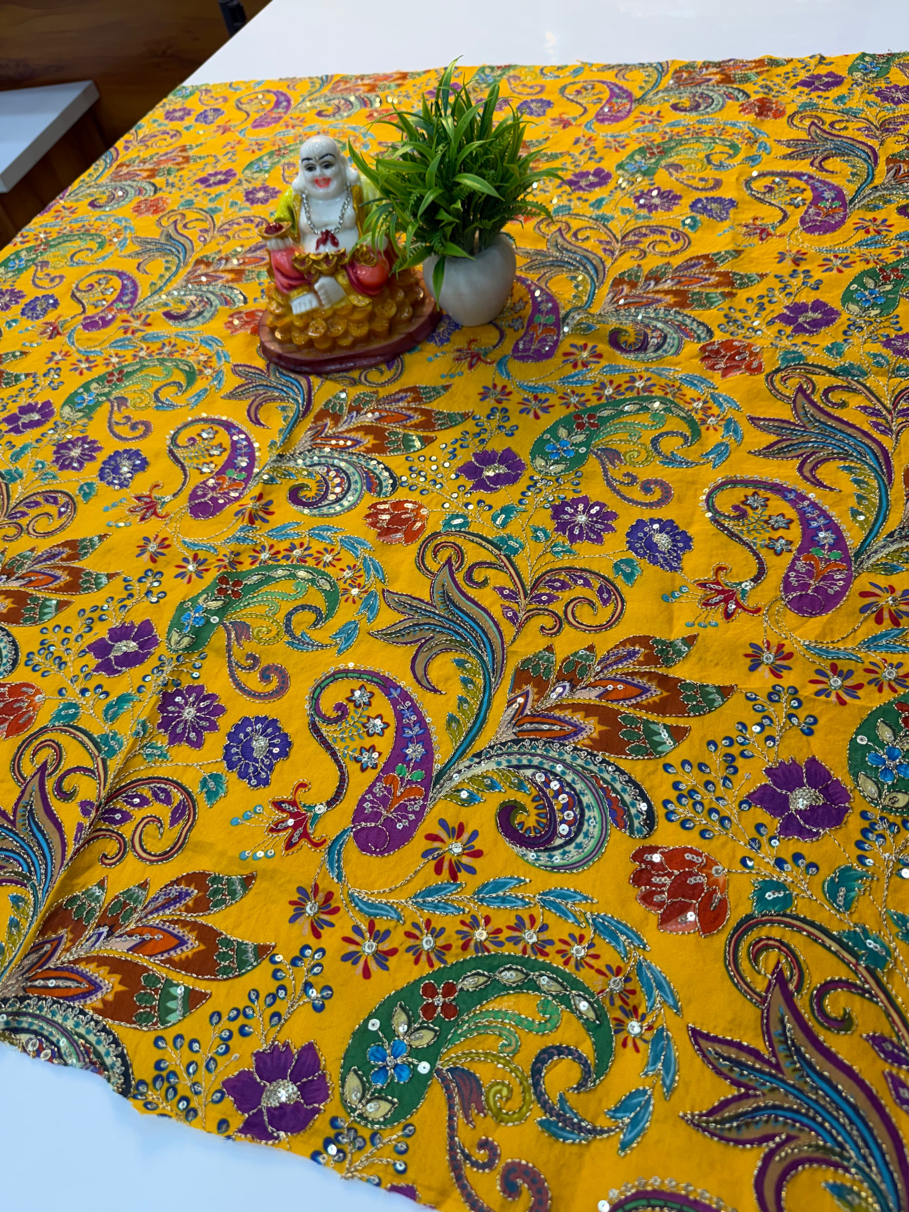 Premium Kalamkari Crepe Silk blouse with position work | Padmavathi Silks and Sarees
