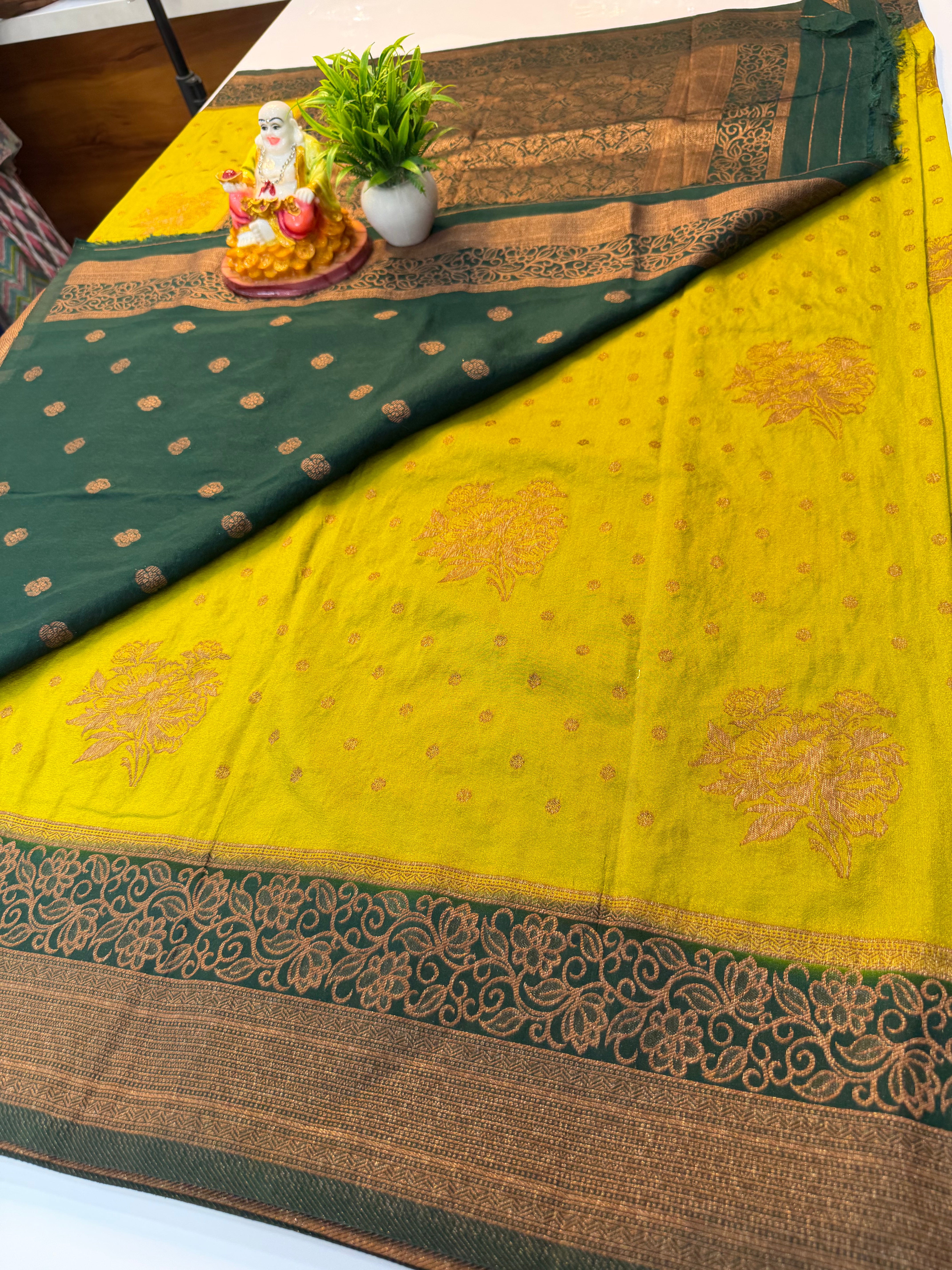Premium Georgette Saree with Coco Zari Buttas & Beautiful Designer Border | Padmavathi Silks and Sarees…