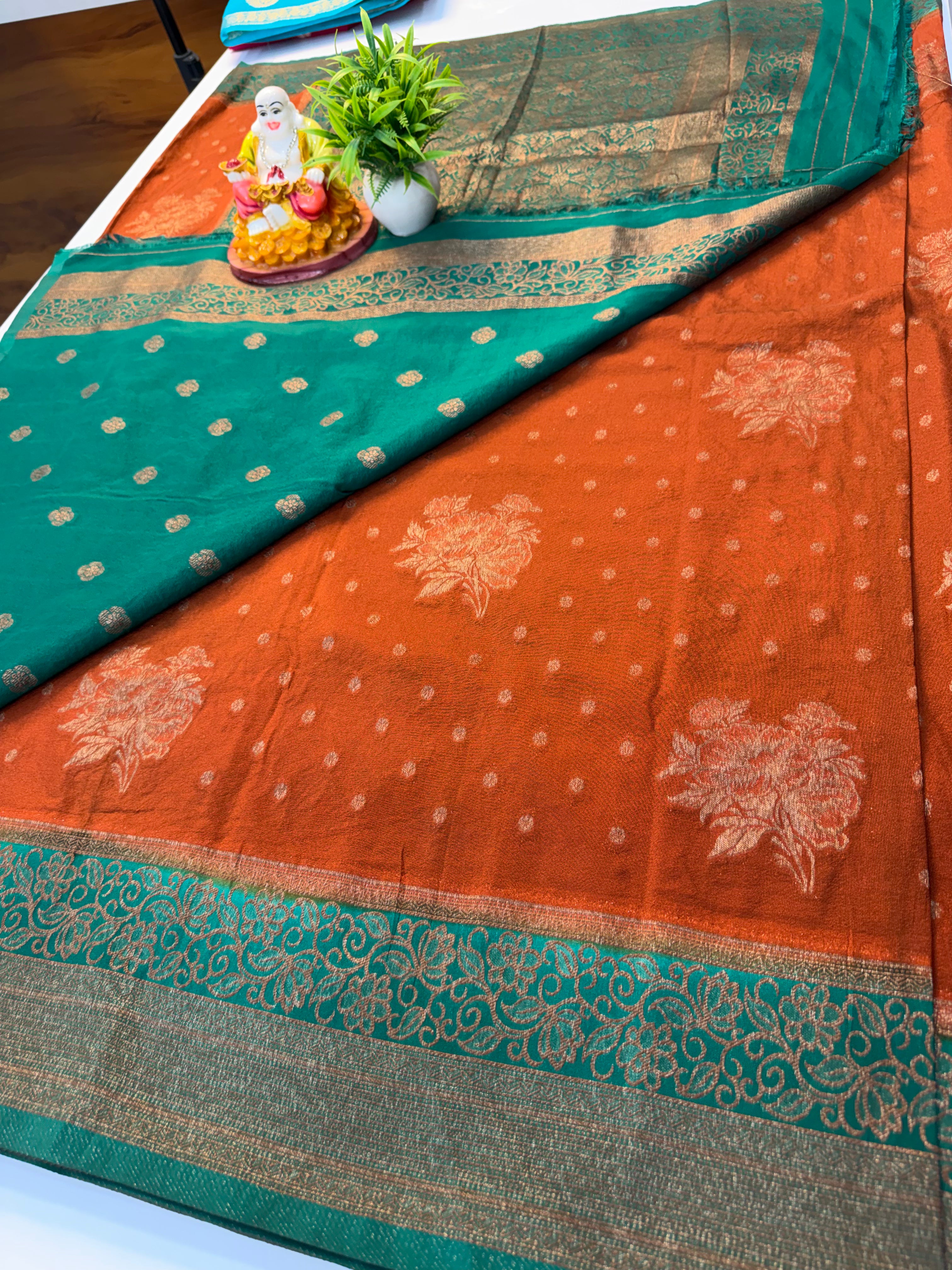Premium Georgette Saree with Coco Zari Buttas & Beautiful Designer Border | Padmavathi Silks and Sarees…