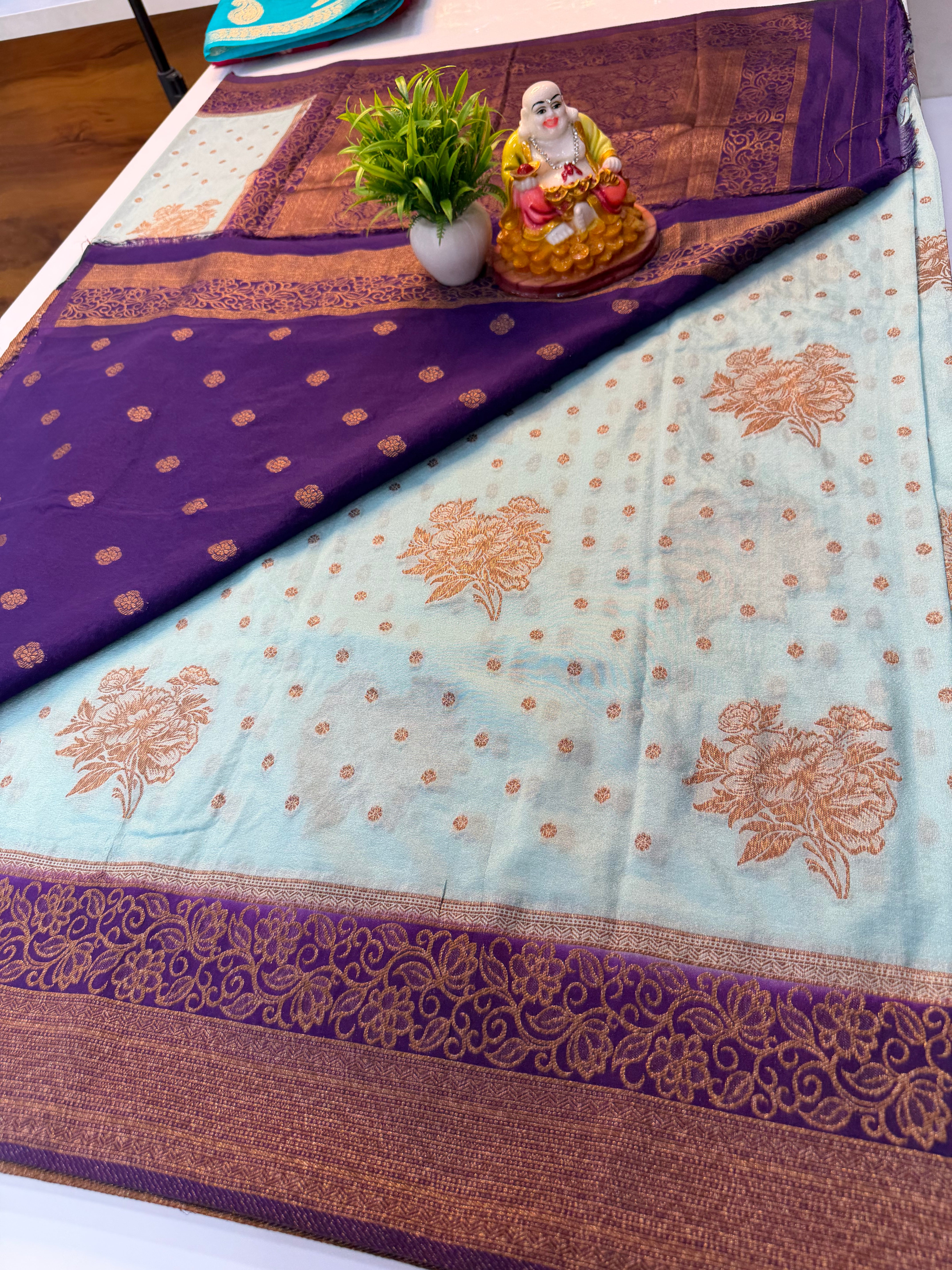 Premium Georgette Saree with Coco Zari Buttas & Beautiful Designer Border | Padmavathi Silks and Sarees…