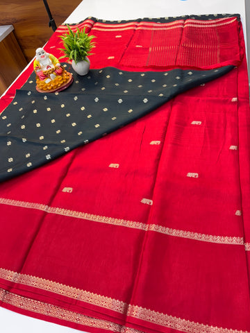 Premium Viscose Saree with Beautiful Elephant Buttas