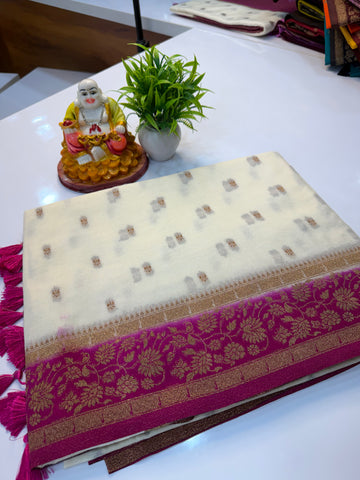 Premium Georgette Saree with Buttas & Rich Pallu | Padmavathi Silks and Sarees