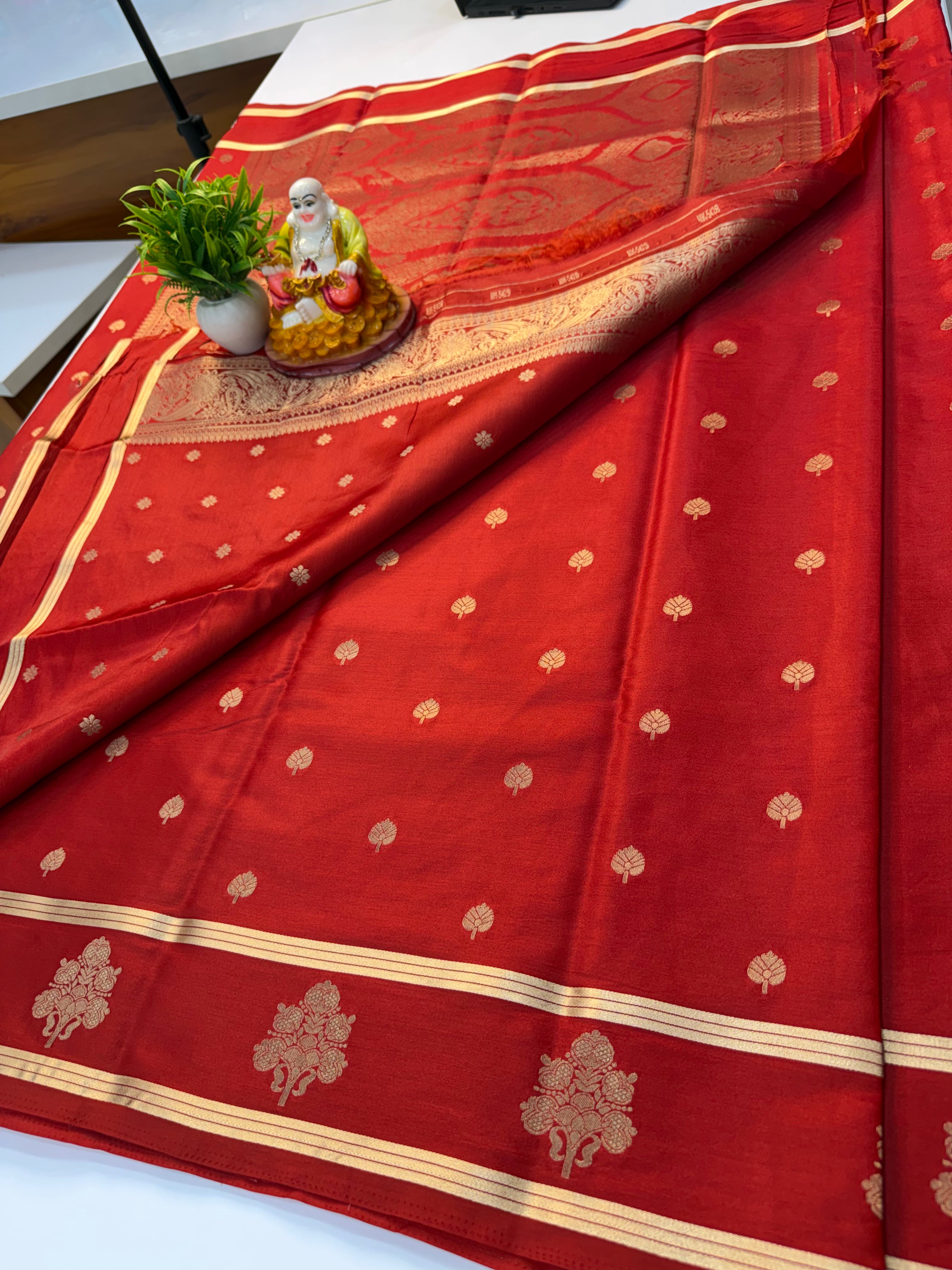 Premium Gajji Silk Saree with Rich Pallu & Butta Blouse | Padmavathi Silks and Sarees