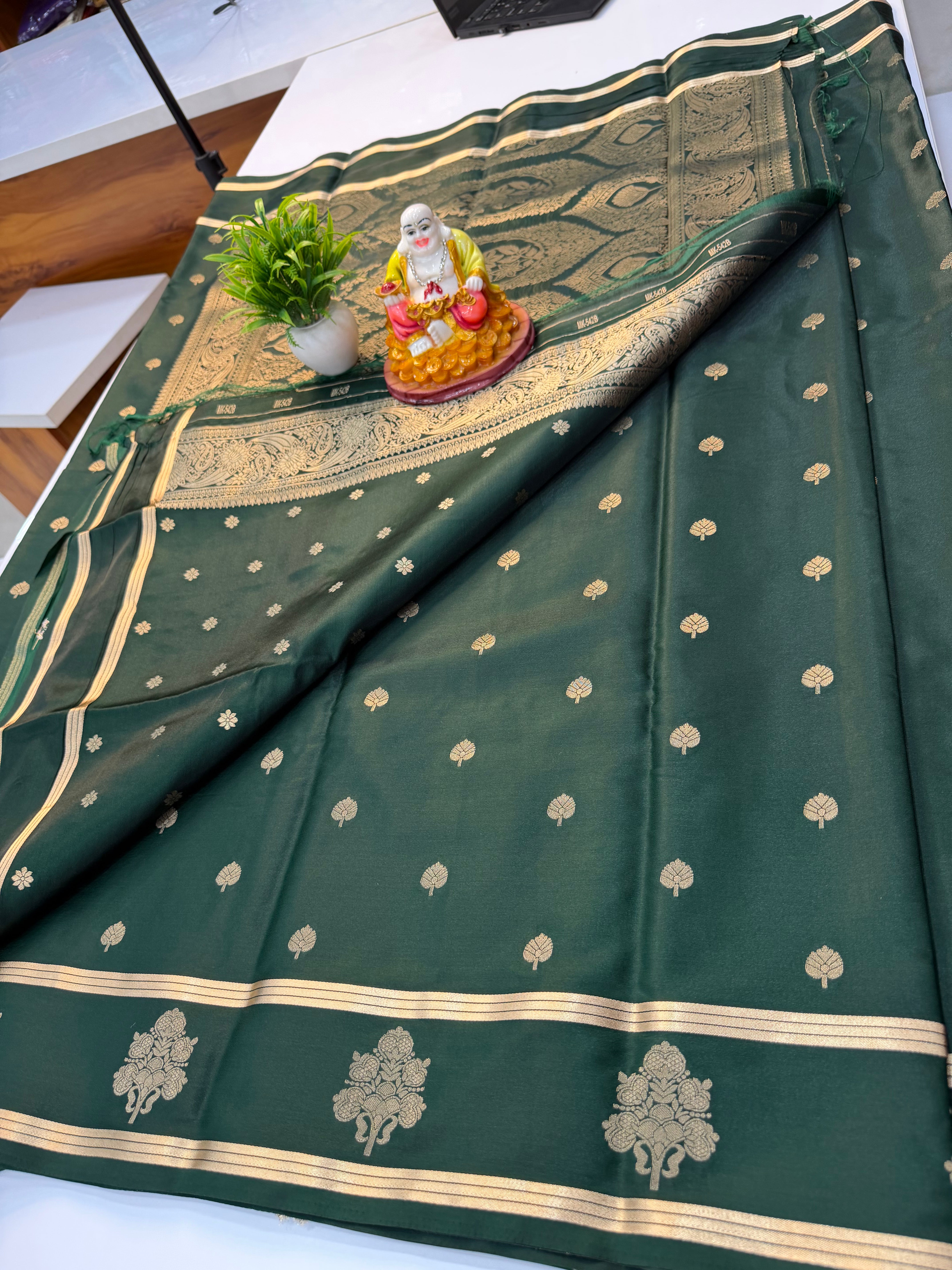 Premium Gajji Silk Saree with Rich Pallu & Butta Blouse | Padmavathi Silks and Sarees