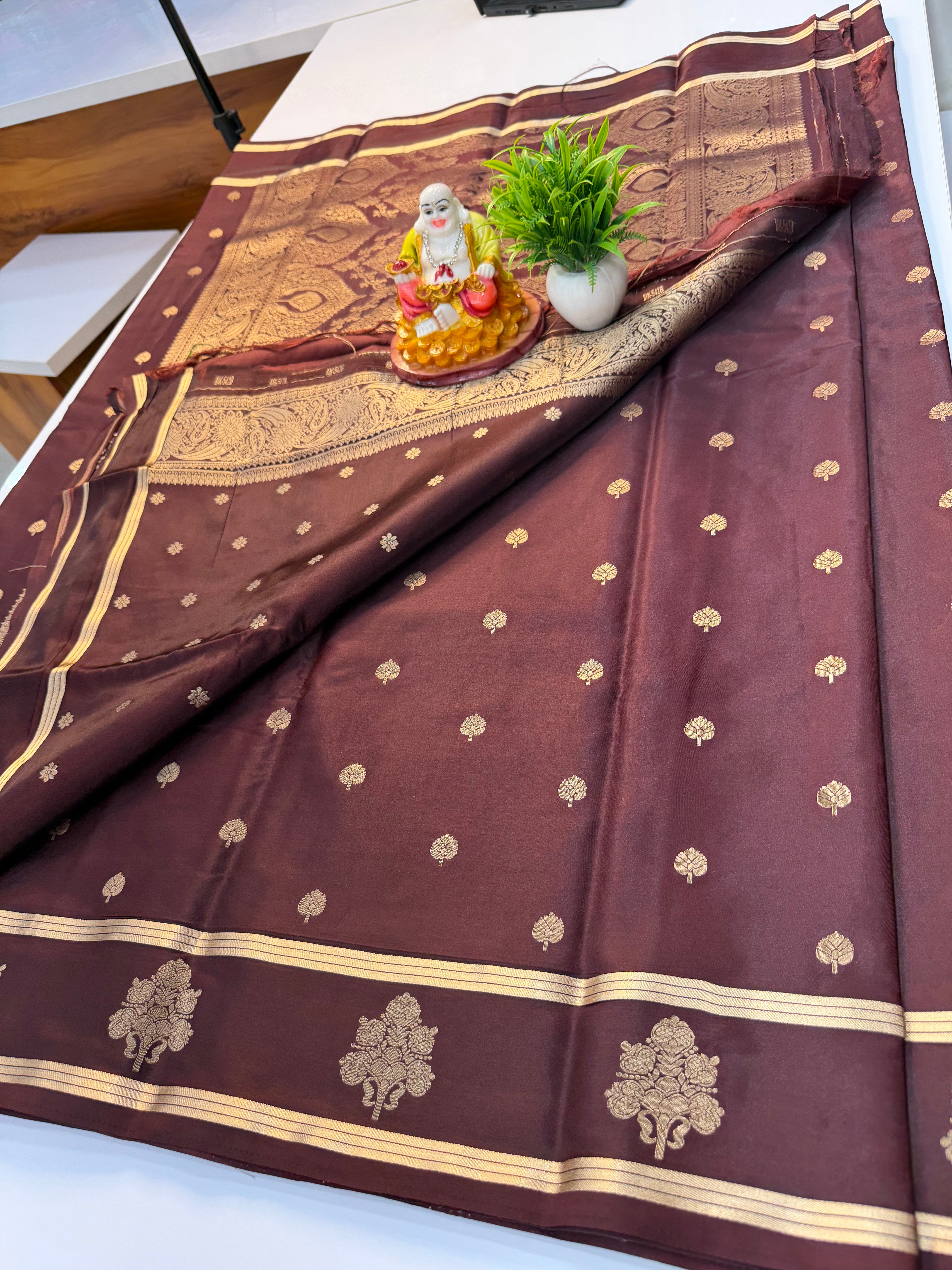 Premium Gajji Silk Saree with Rich Pallu & Butta Blouse | Padmavathi Silks and Sarees