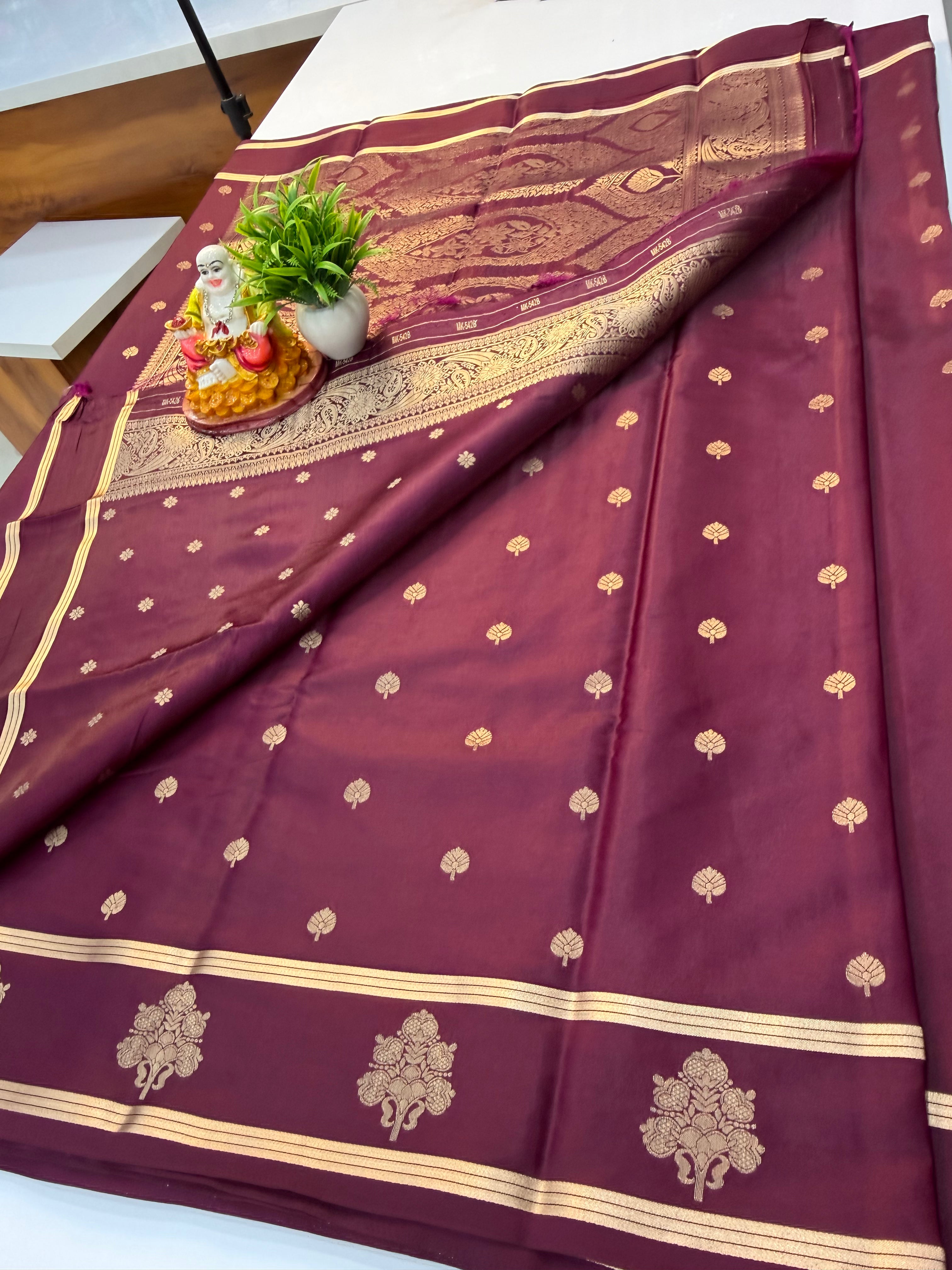 Premium Gajji Silk Saree with Rich Pallu & Butta Blouse | Padmavathi Silks and Sarees