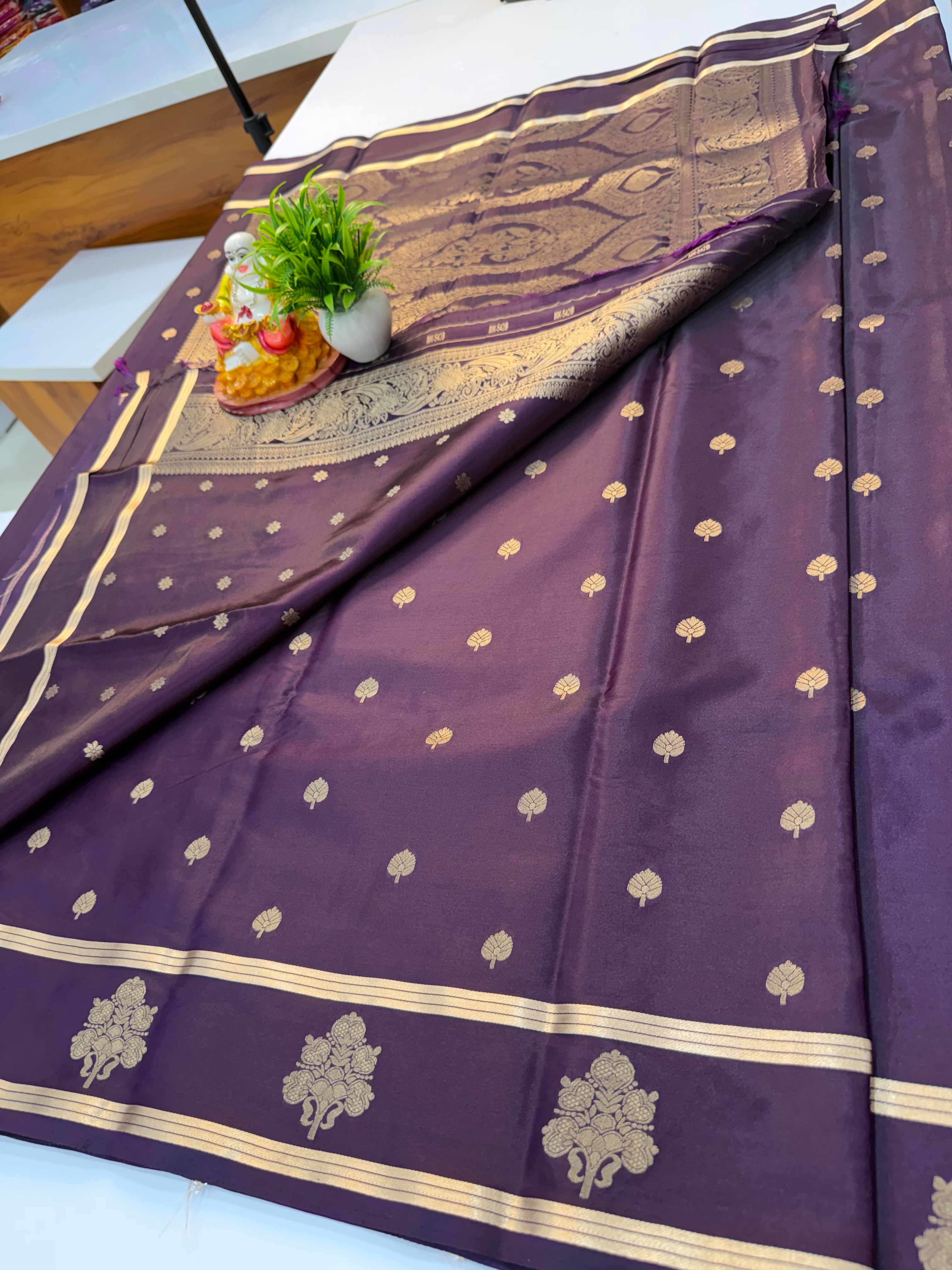 Premium Gajji Silk Saree with Rich Pallu & Butta Blouse | Padmavathi Silks and Sarees