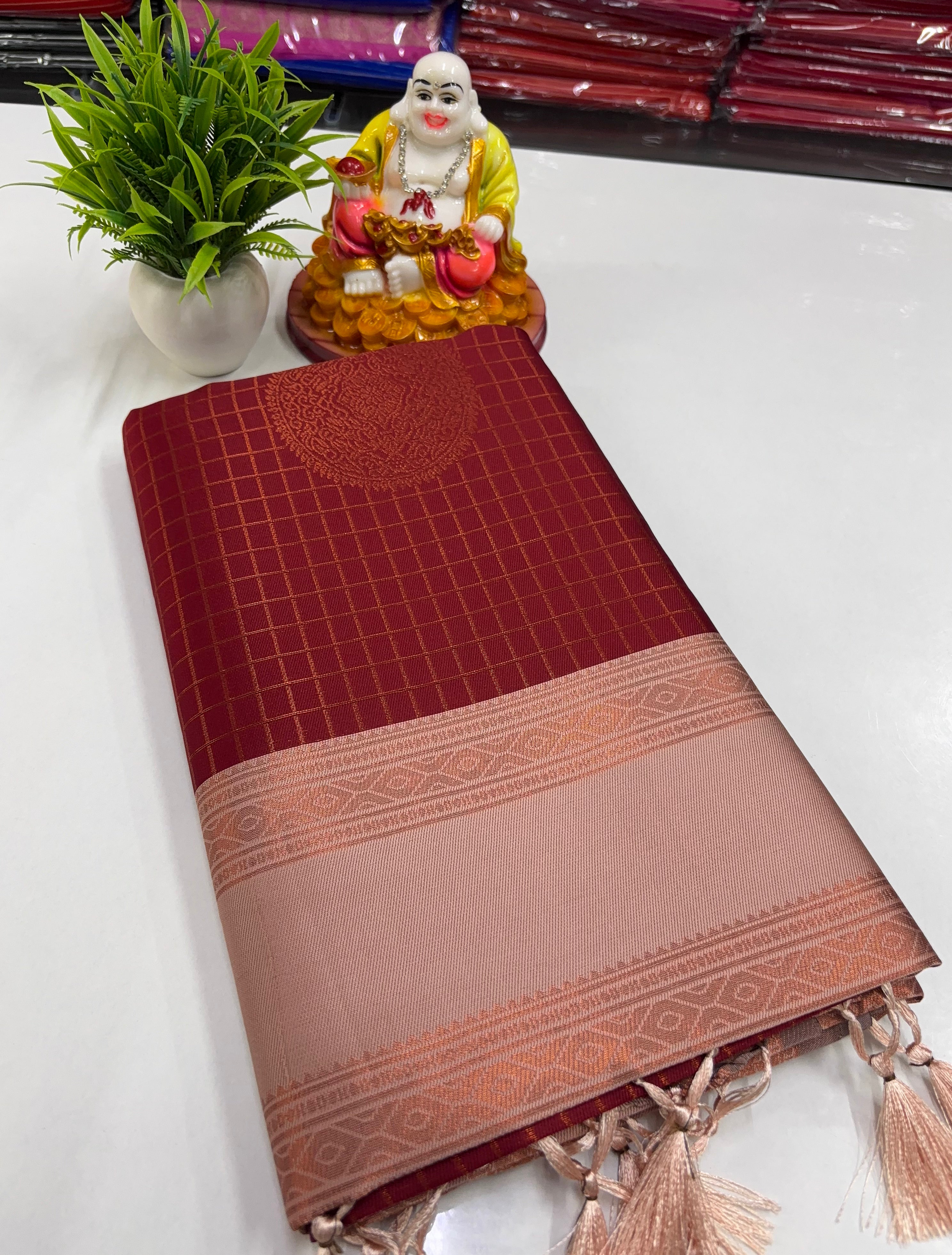 Semi Silk Saree with Beautiful Colors – Padmavathi Silks and Sarees
