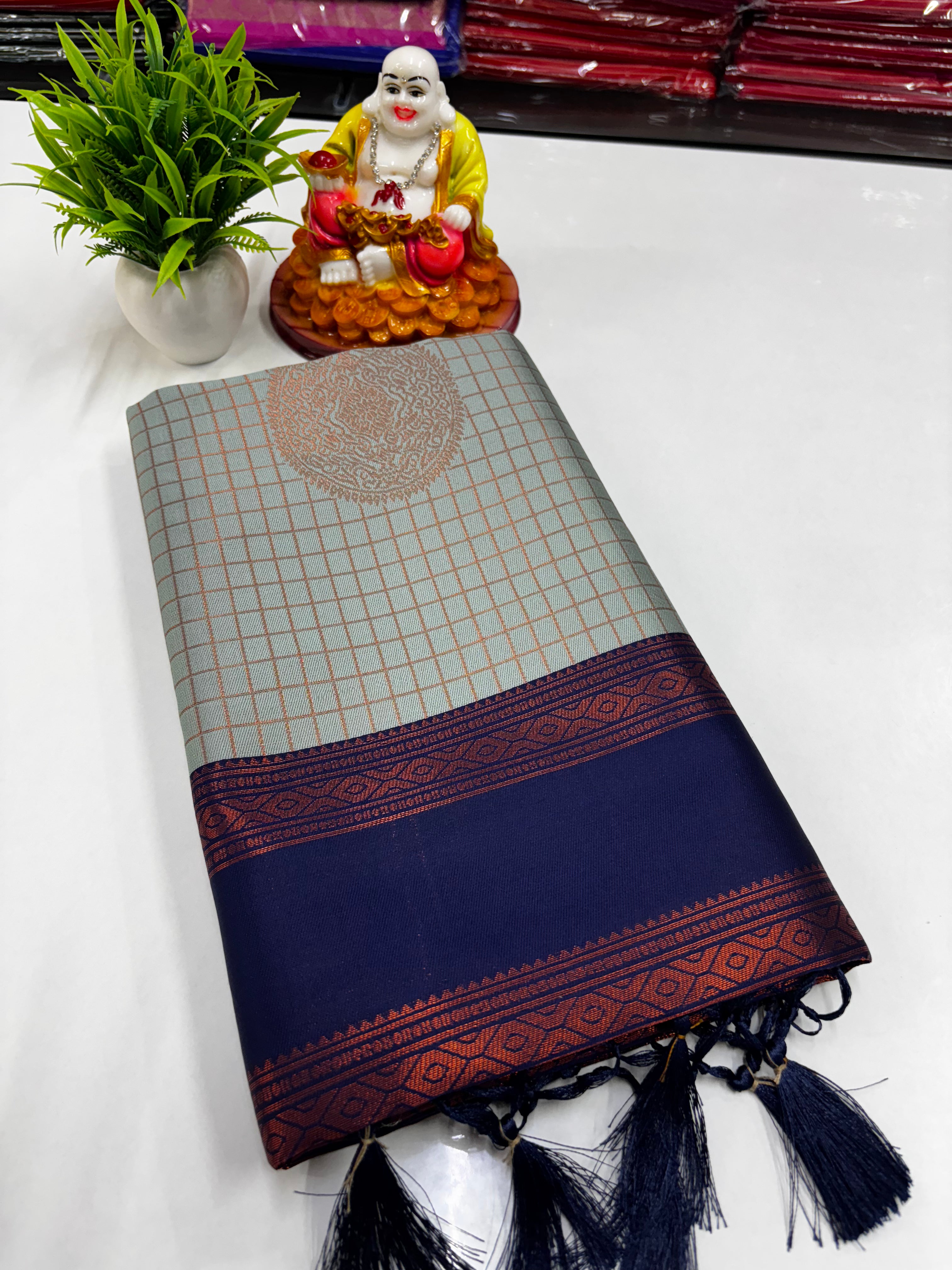 Semi Silk Saree with Beautiful Colors – Padmavathi Silks and Sarees