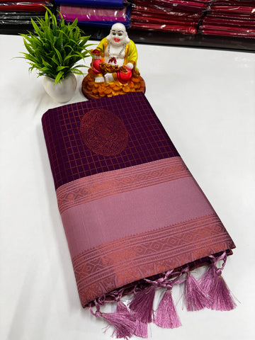 Semi Silk Saree with Beautiful Colors – Padmavathi Silks and Sarees