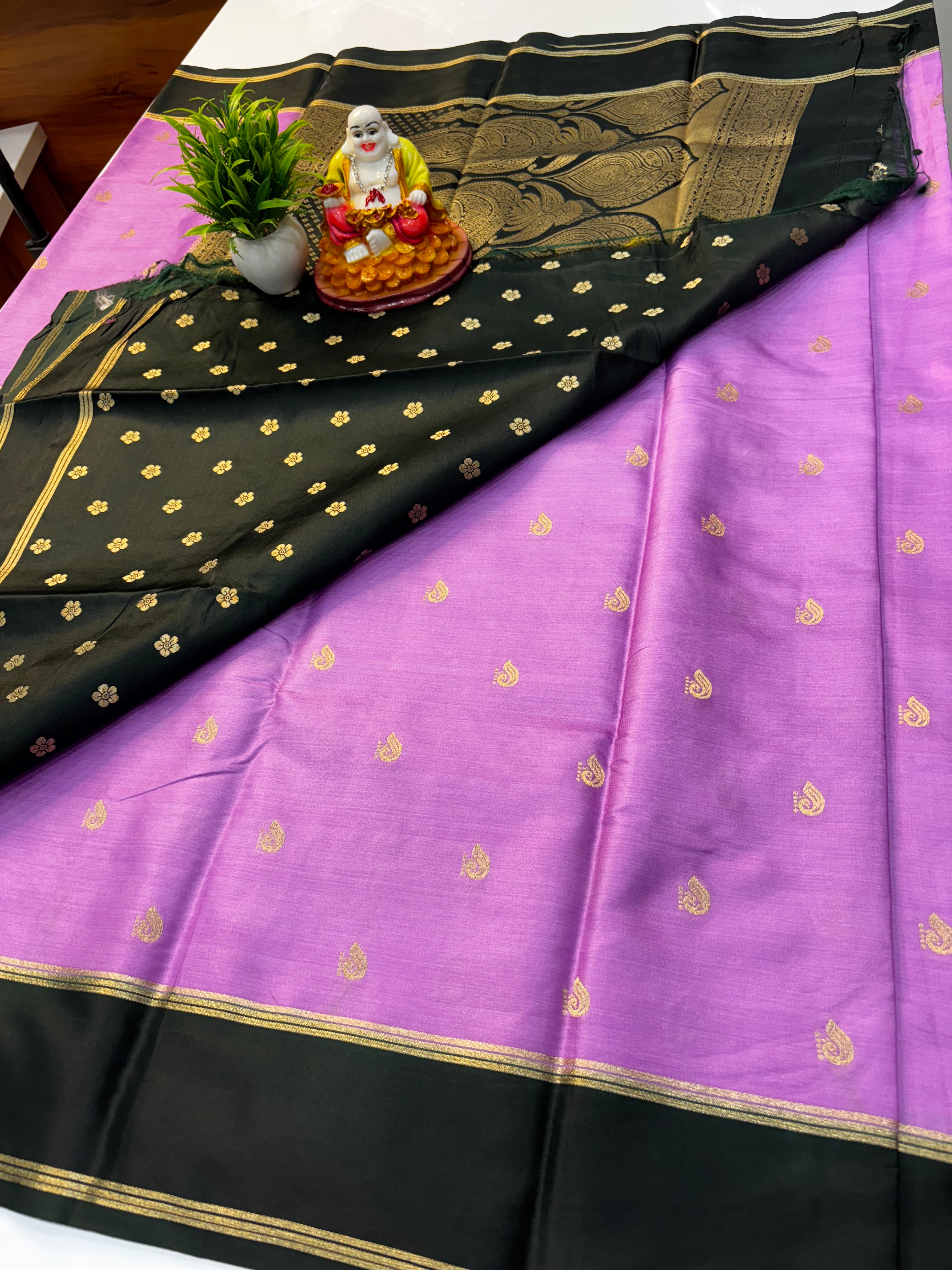 Premium Gajji Silk Saree with Rich Pallu & Butta Blouse – Padmavathi Silks
