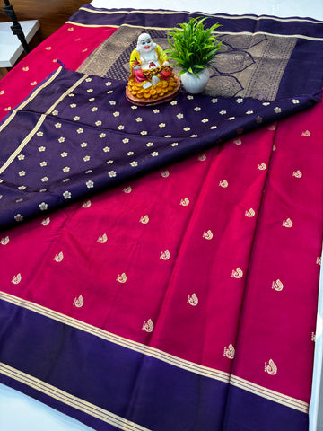 Premium Gajji Silk Saree with Rich Pallu & Butta Blouse – Padmavathi Silks