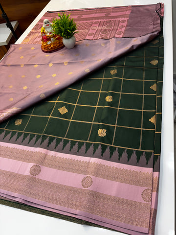 Premium Silk Saree with Rich Pallu & Peacock Buttas